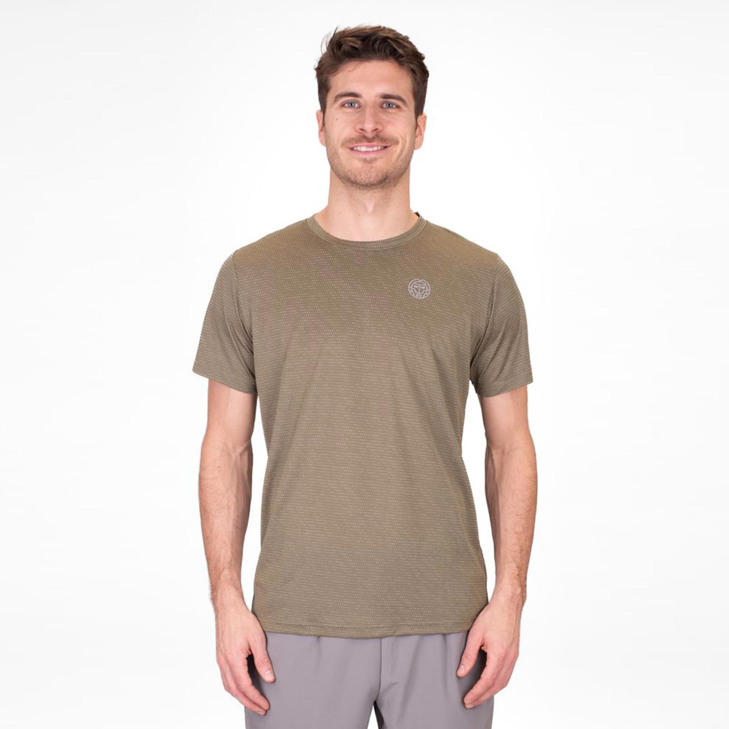 BIDI BADU Crew Two Colored T-Shirt Men-Olive