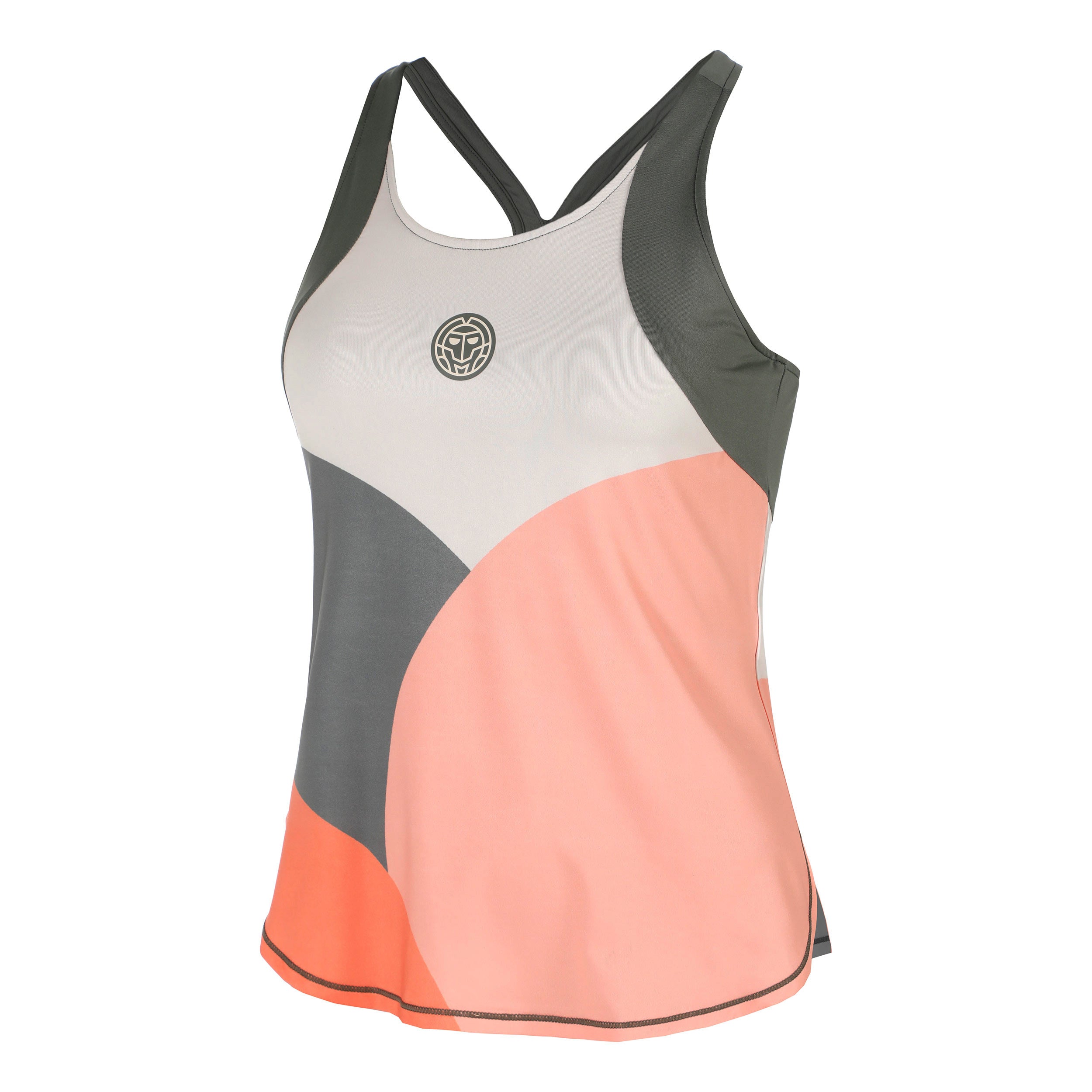 BIDI BADU Bubble Tank Top Women-Grey,Coral