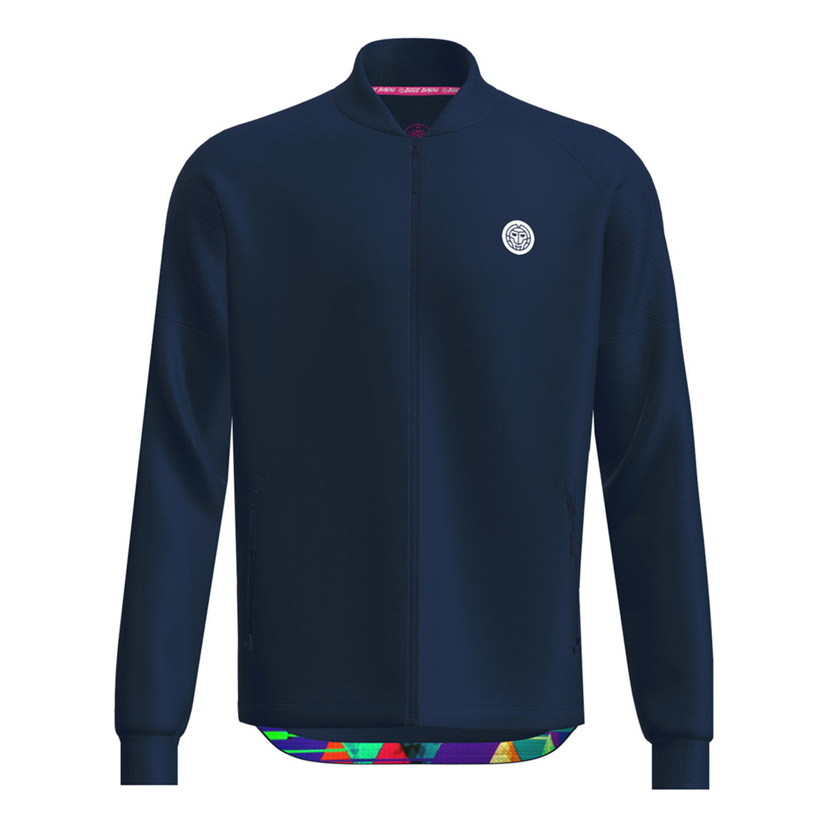 BIDI BADU Kaleido Printed Trainingsjacke Herren-Dunkelblau