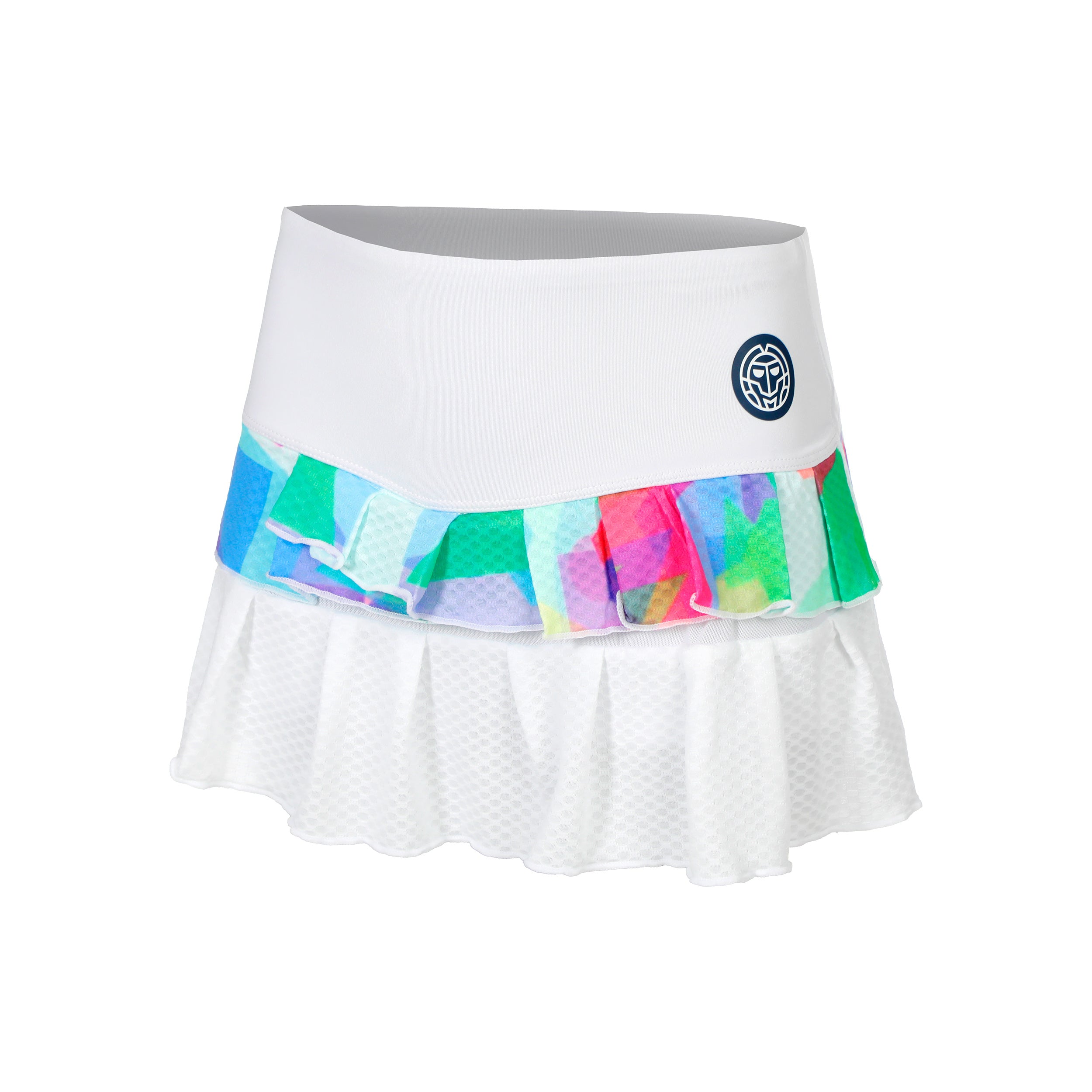 BIDI BADU Kaleido Pleated Skirt Women-White,Multicoloured