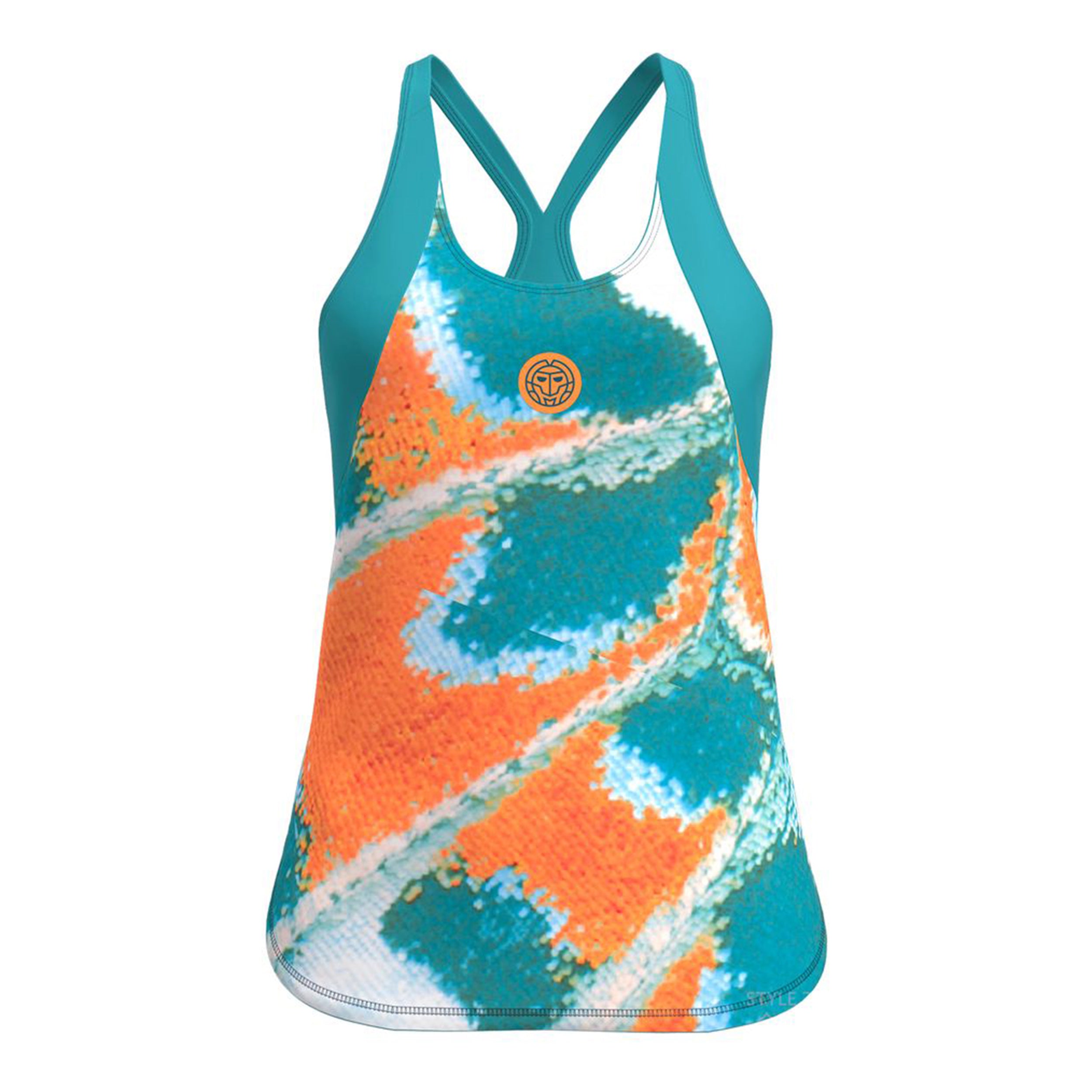 BIDI BADU Melbourne 2025 Tank-Top Damen-Petrol,Orange