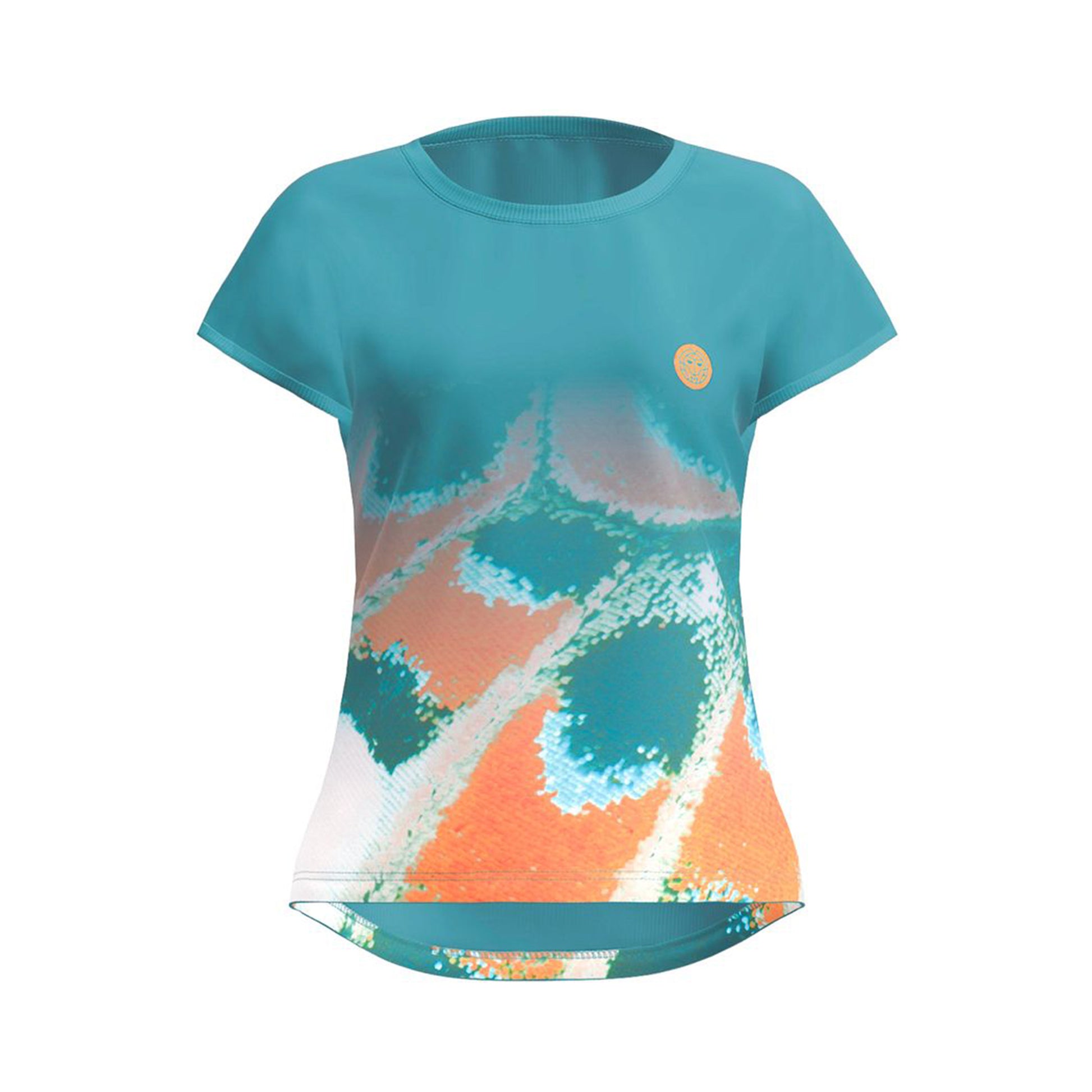 BIDI BADU Melbourne 2025 T-Shirt Girls-Petrol,Orange