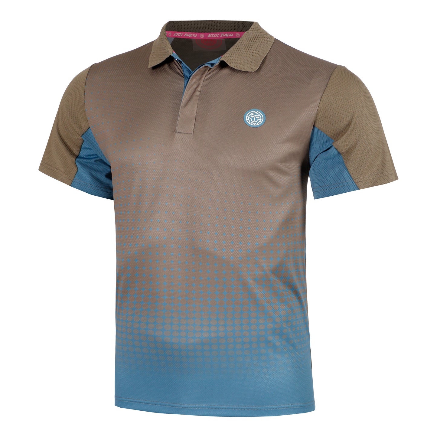 BIDI BADU Spectrum Spirit Polo Herren-Braun,Blau