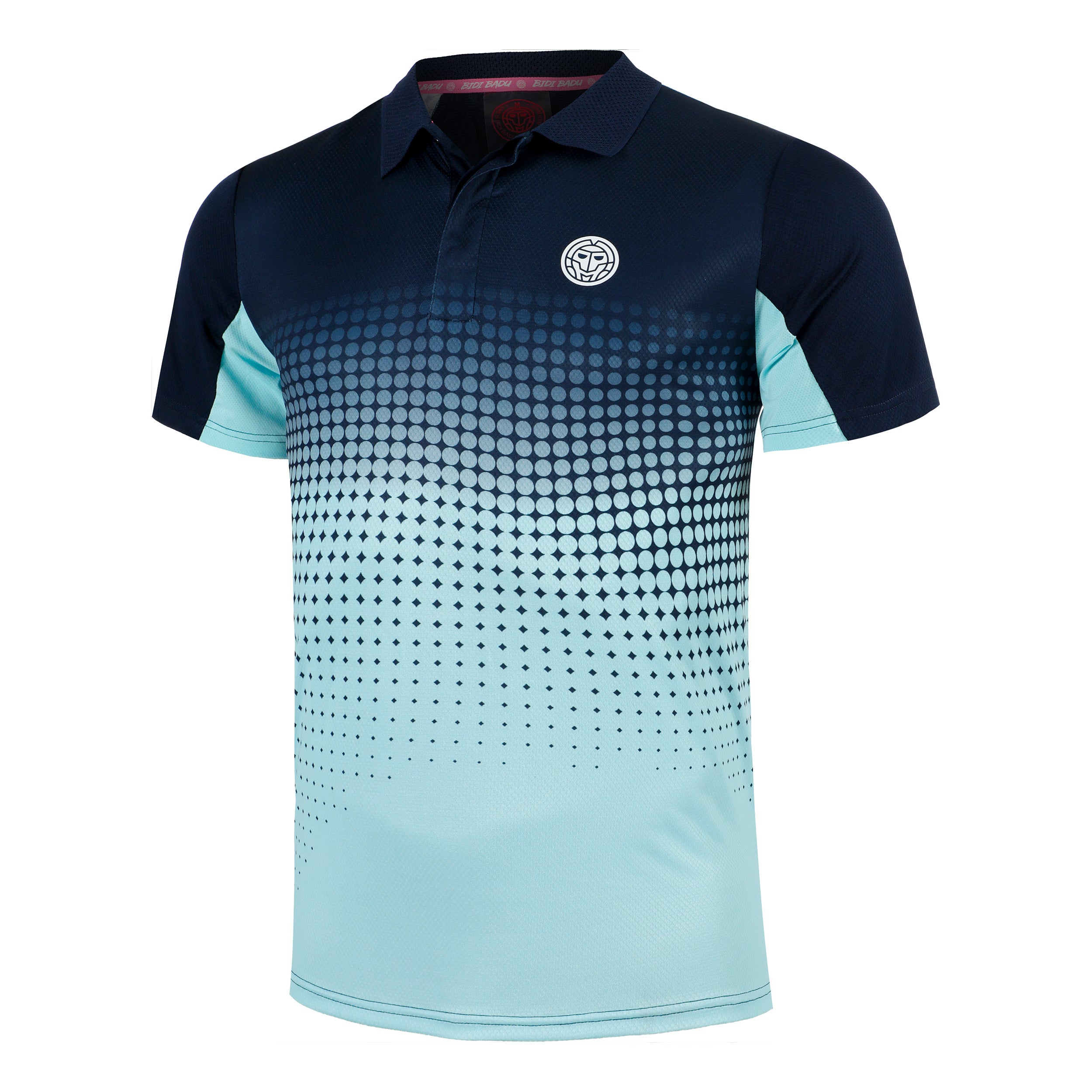 BIDI BADU Spectrum Spirit Polo Herren-Hellblau,Dunkelblau