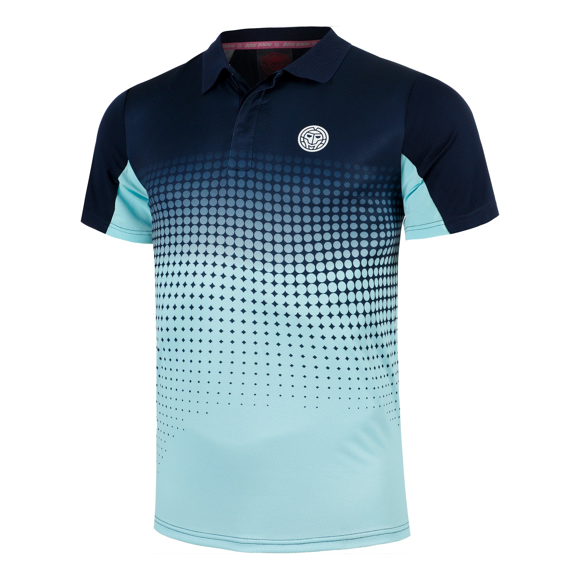 BIDI BADU Spectrum Spirit Polo Herren-Hellblau,Dunkelblau