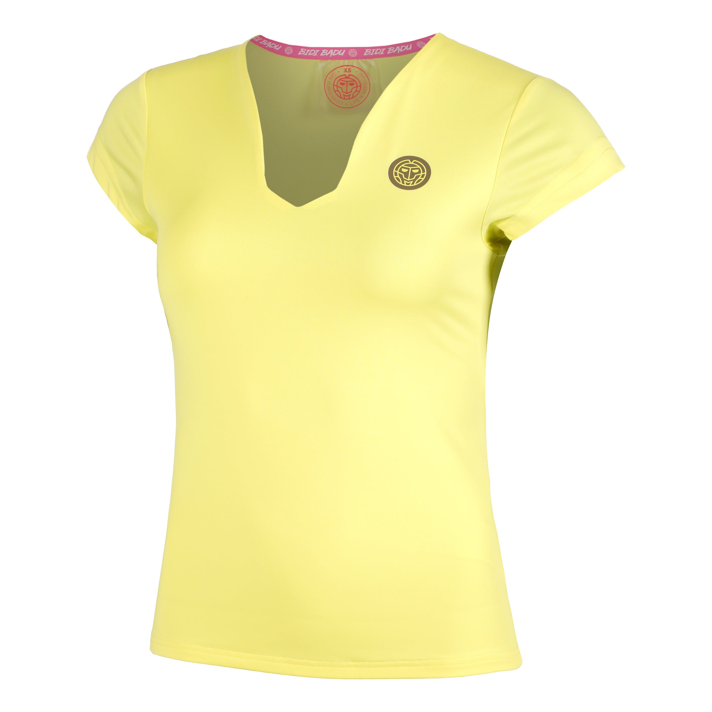 BIDI BADU Spectrum V-Neck T-Shirt Women-Yellow