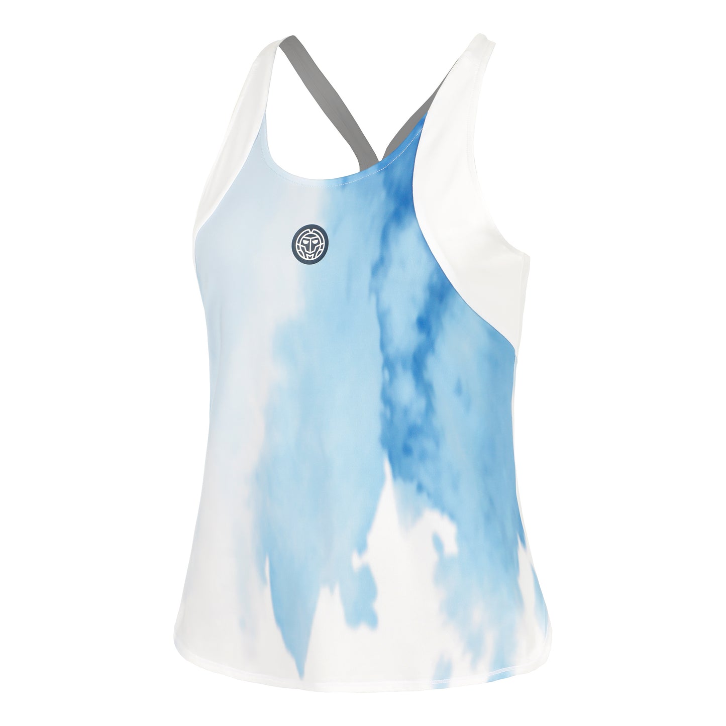 BIDI BADU Watercolour Tank-Top Damen-Weiß,Blau