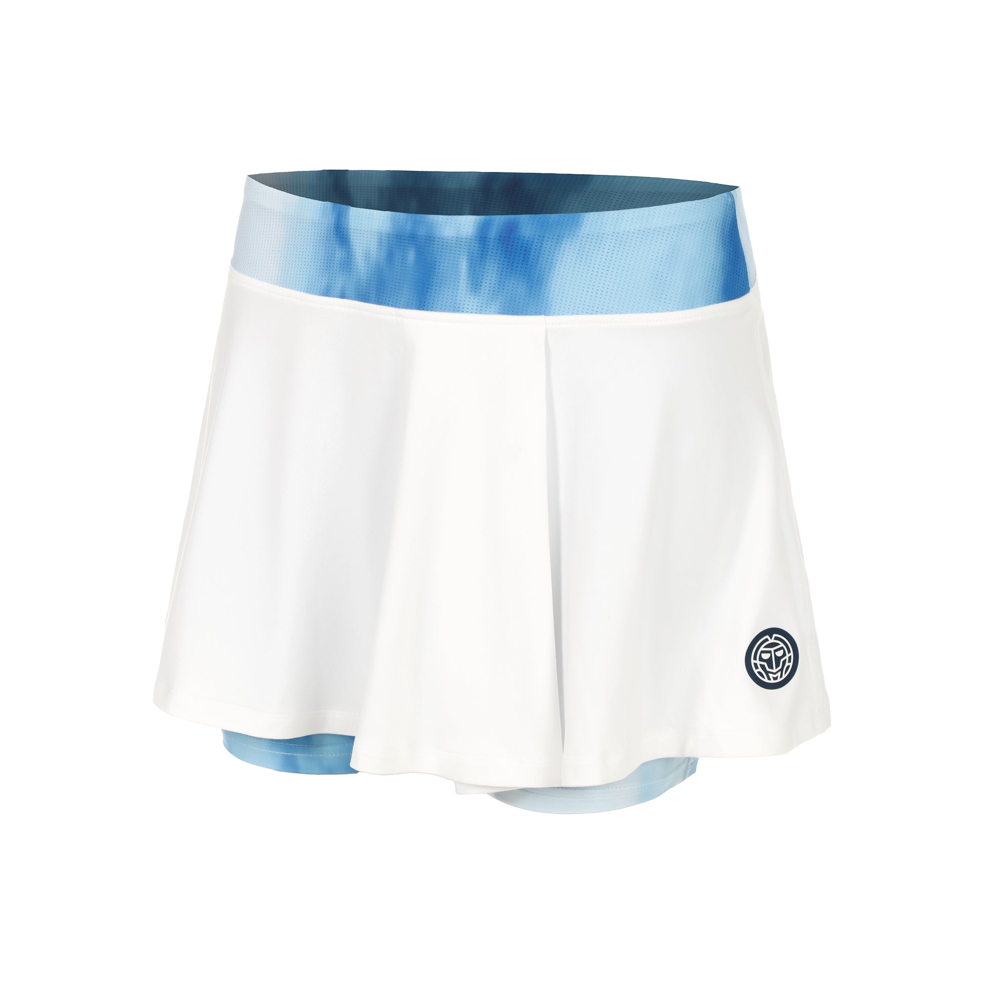 BIDI BADU Watercolour Printed Wavy Rock Damen-Weiß,Blau