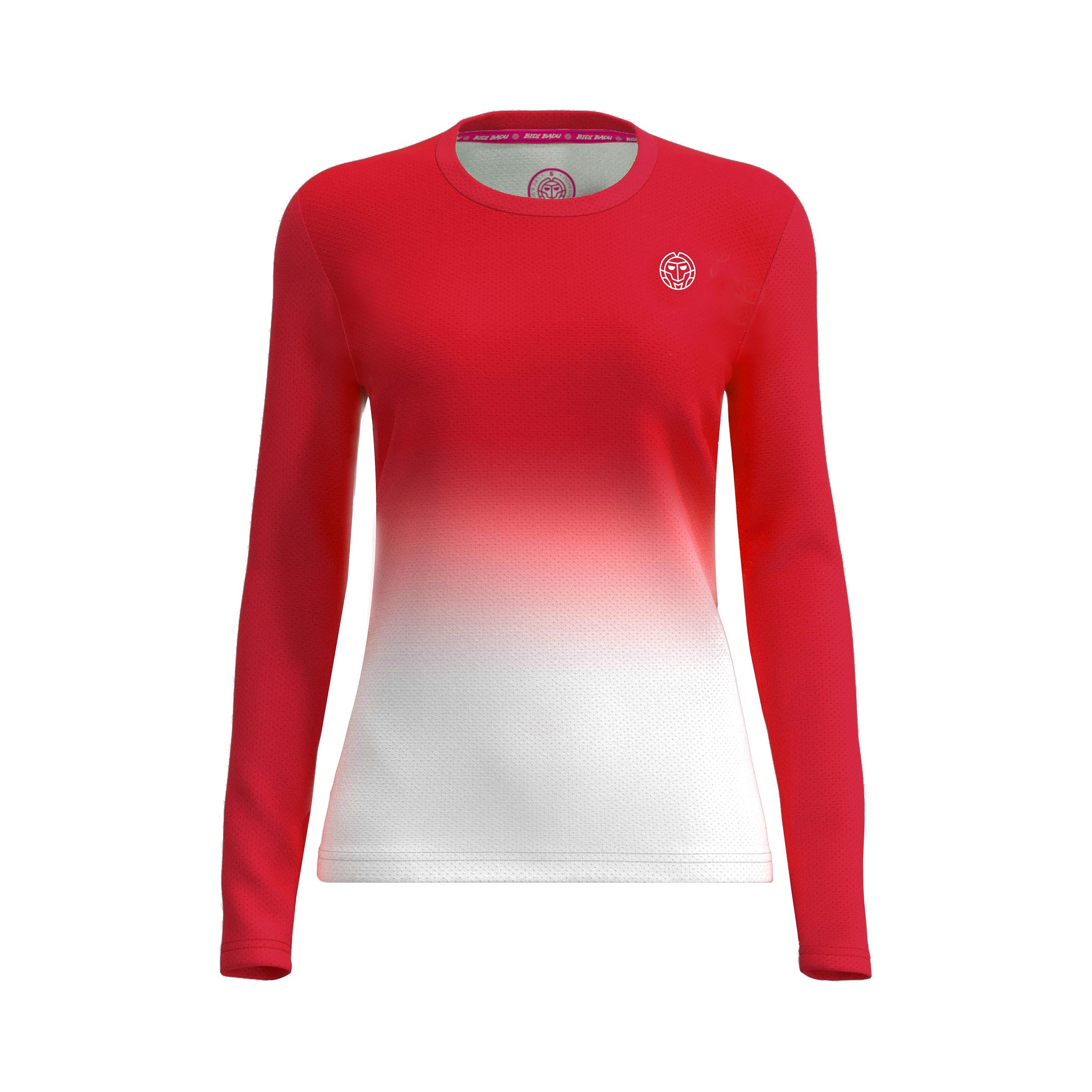 BIDI BADU Crew Gradiant Long Sleeve Girls-Red,White
