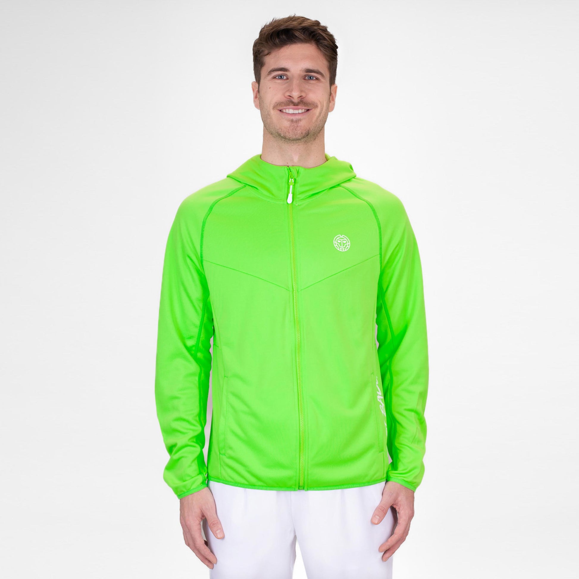 BIDI BADU Crew Hood Sweatjacke Herren-Neongrün