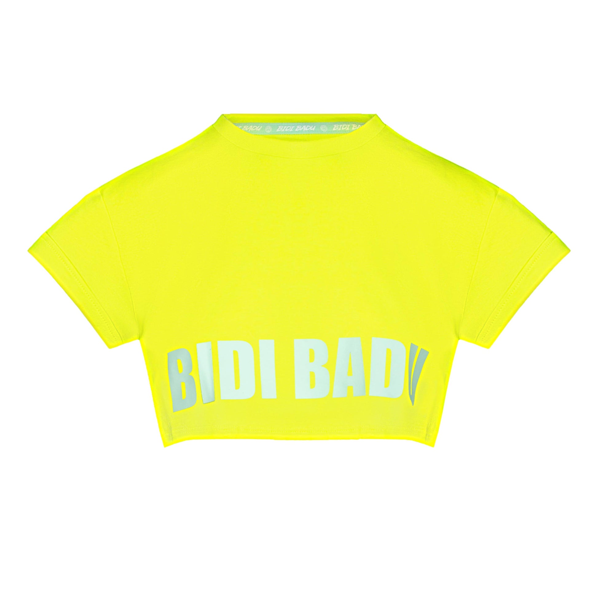 BIDI BADU Abdominis Crop Move T-Shirt Women-Neon Yellow