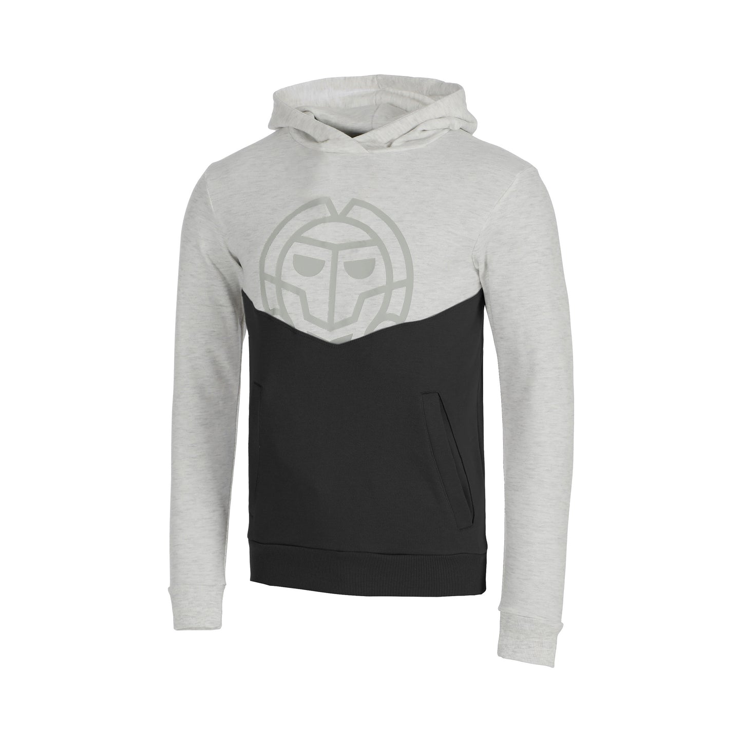 BIDI BADU Bassem Lifestyle Hoody Jungen - hellgrau, schwarz