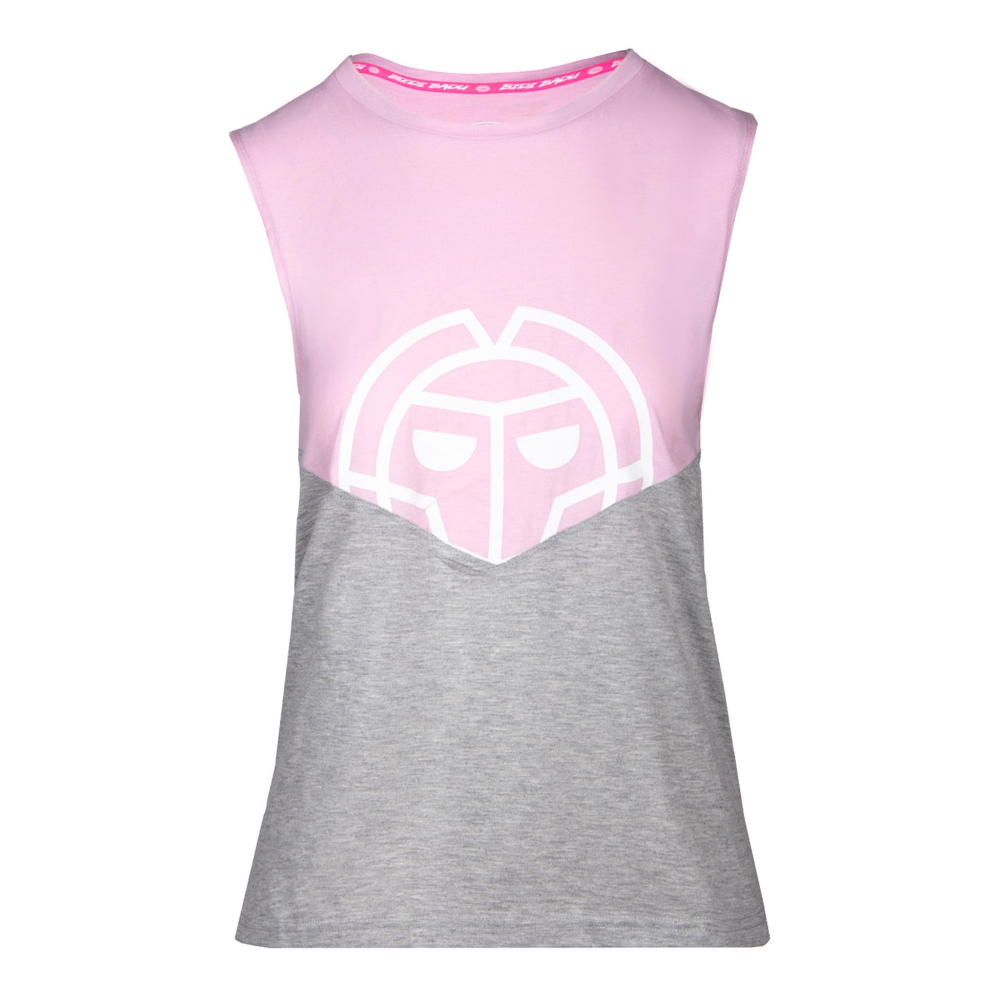BIDI BADU Elinam Lifestyle Tank-Top Damen-Rosa,Hellgrau