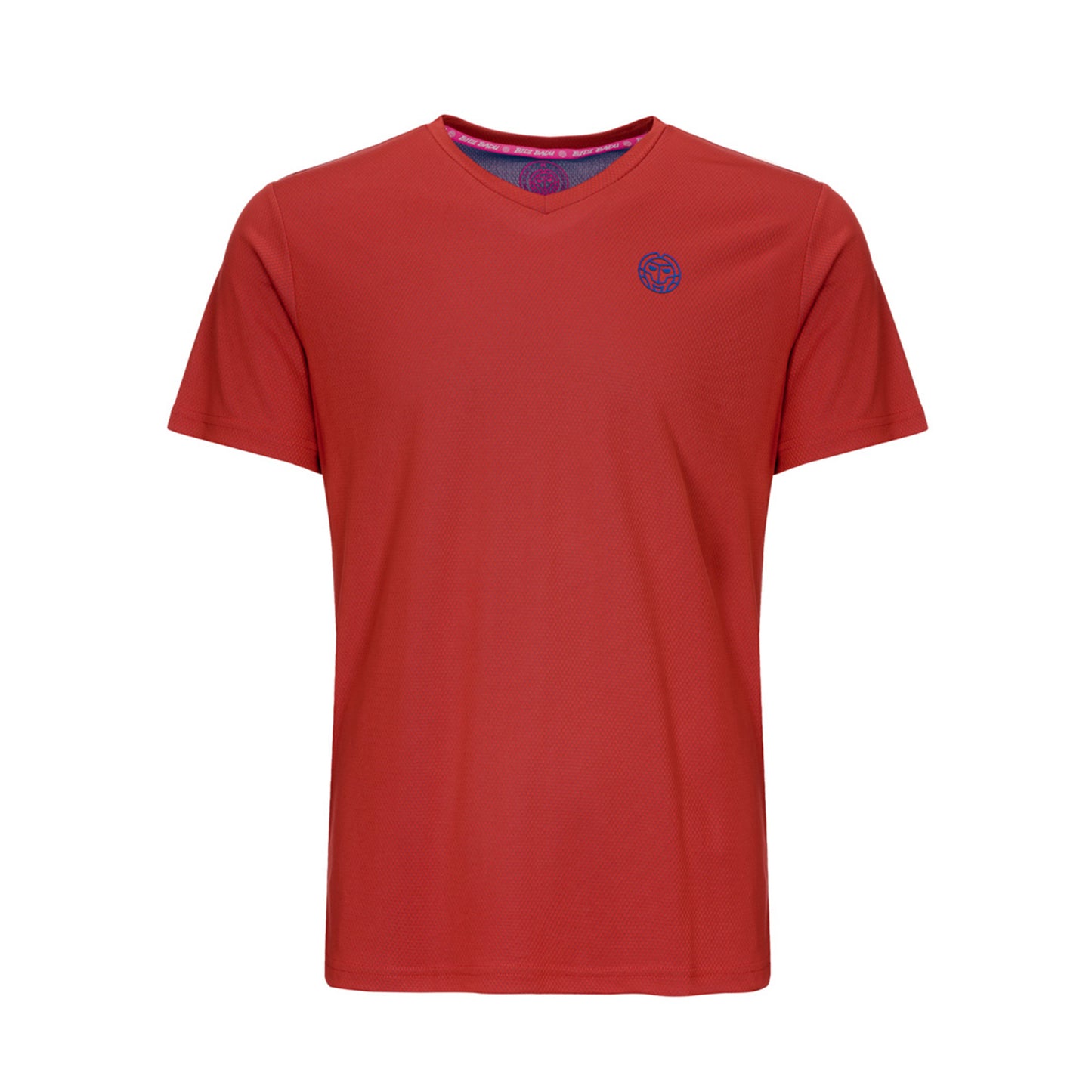 BIDI BADU Evin Tech Round T-Shirt Boys - dark red,