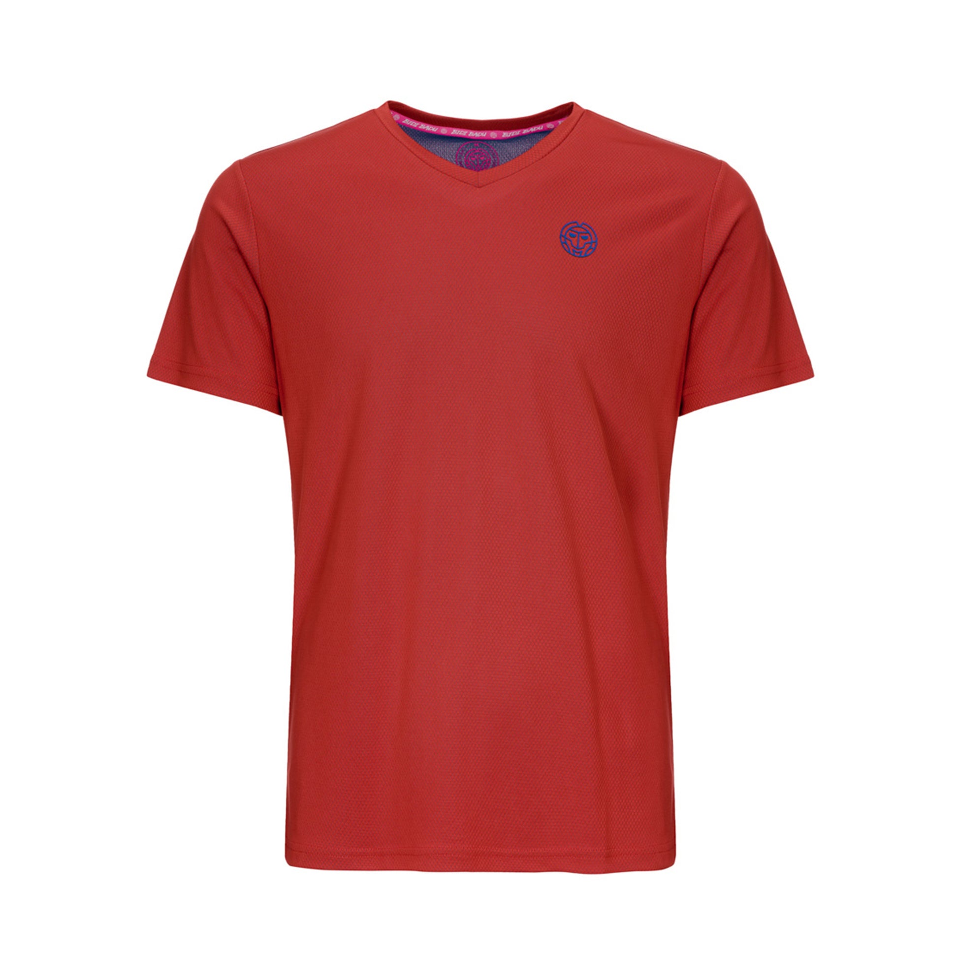 BIDI BADU Evin Tech Round T-Shirt Boys - dark red,