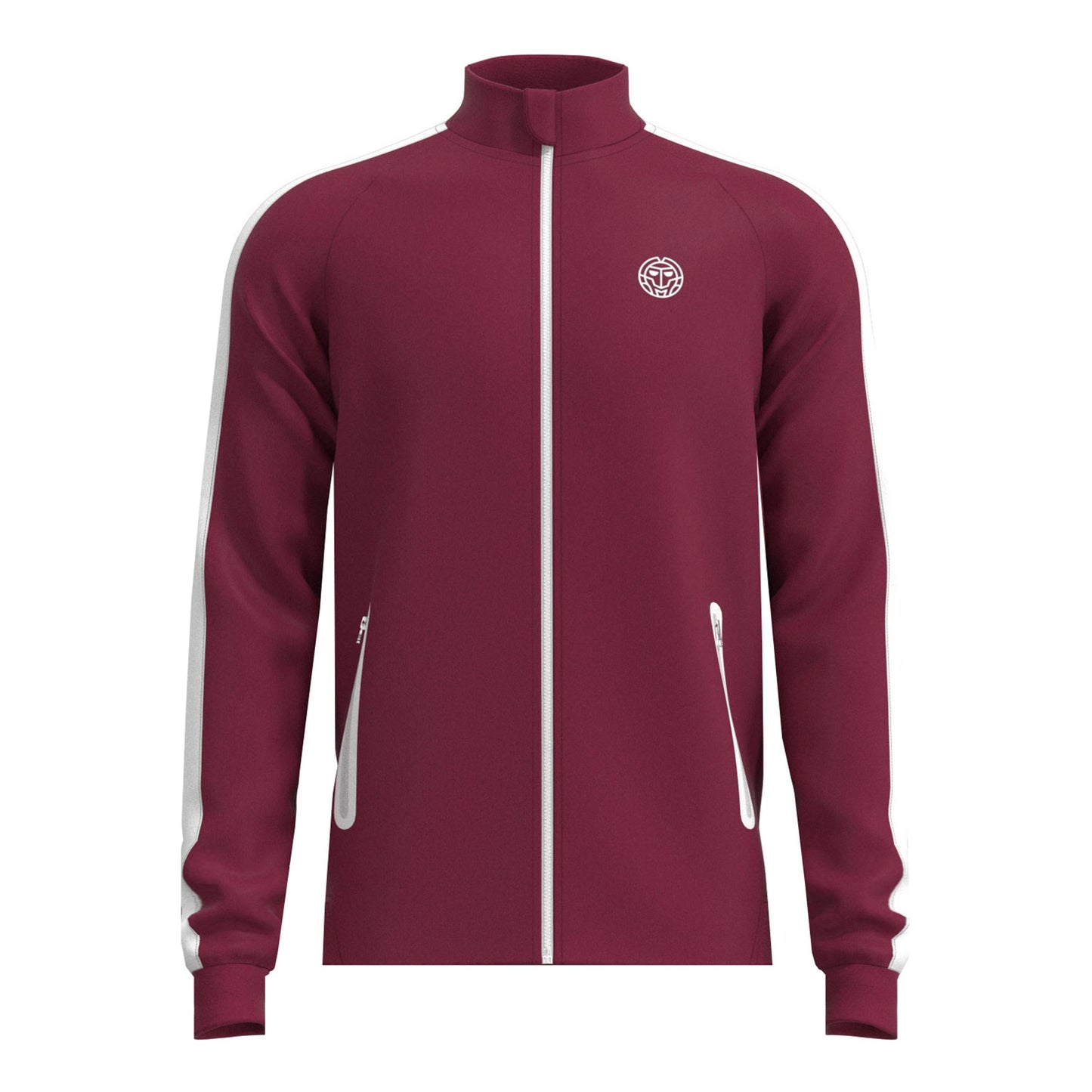 BIDI BADU Protected Leafs Trainingsjacke Herren-Weinrot