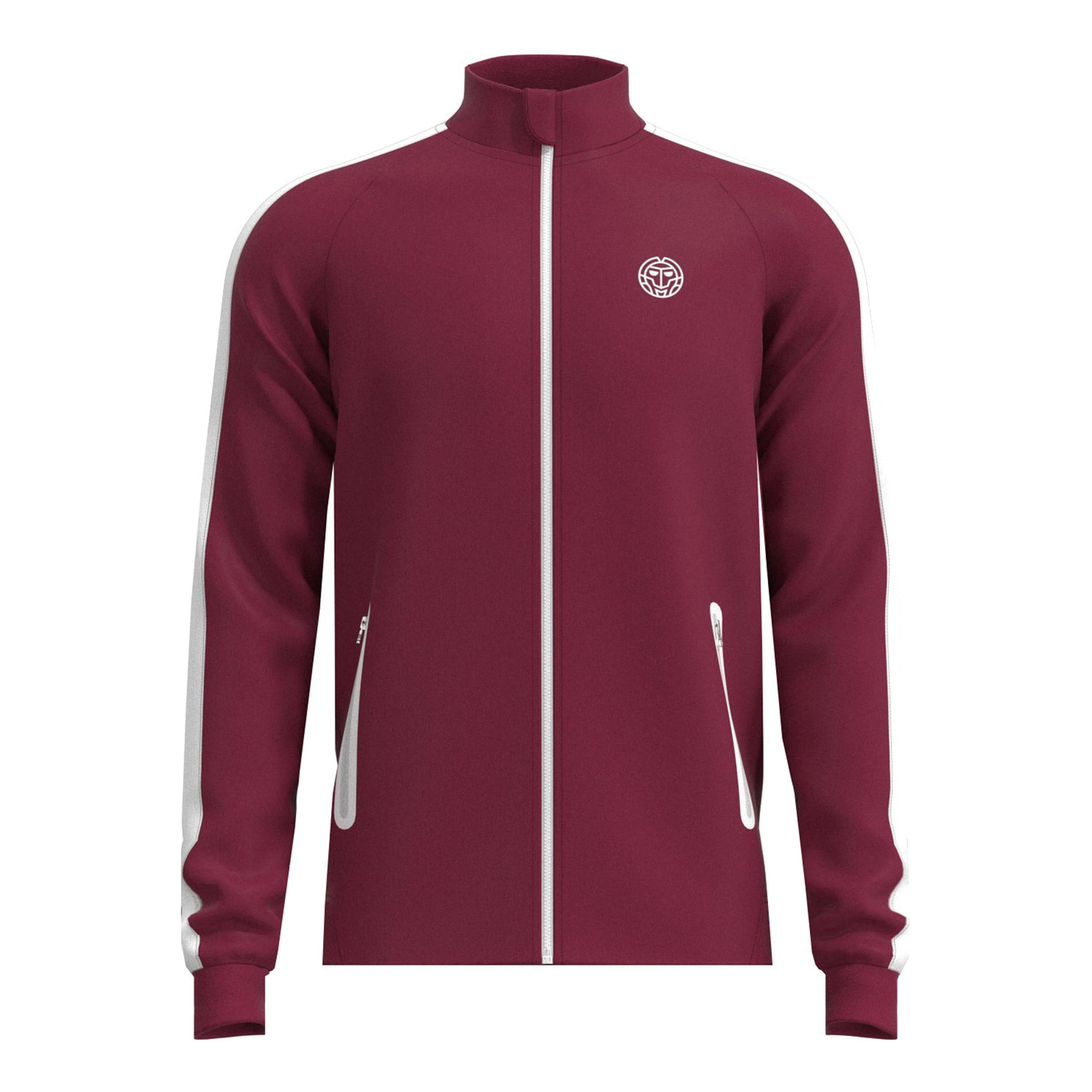 BIDI BADU Protected Leafs Trainingsjacke Herren-Weinrot