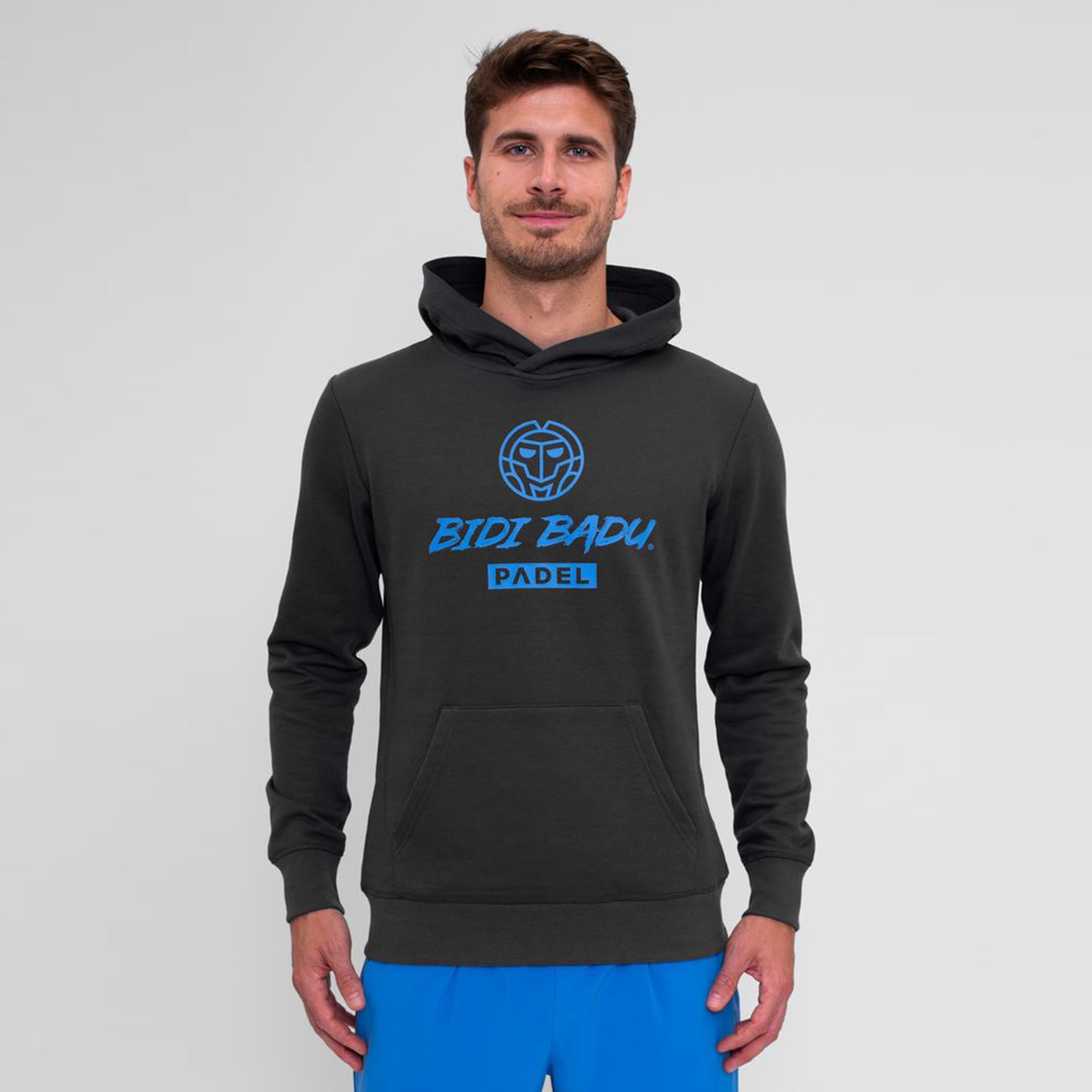 BIDI BADU Spike Logo Chill Hoody Men-Dark Green
