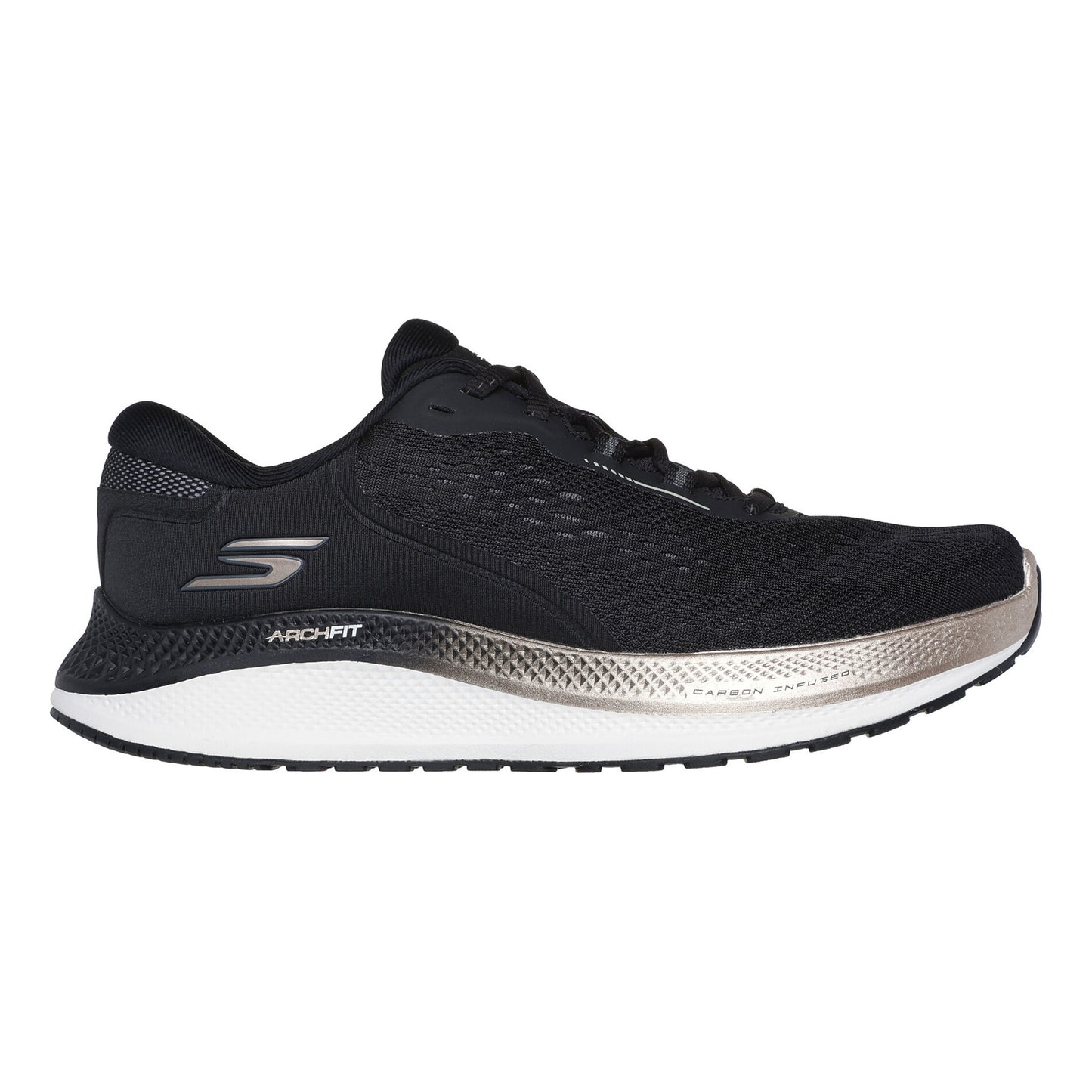 Skechers Go Run Persistence 2 Neutral Running Shoe Women-Black,Gold