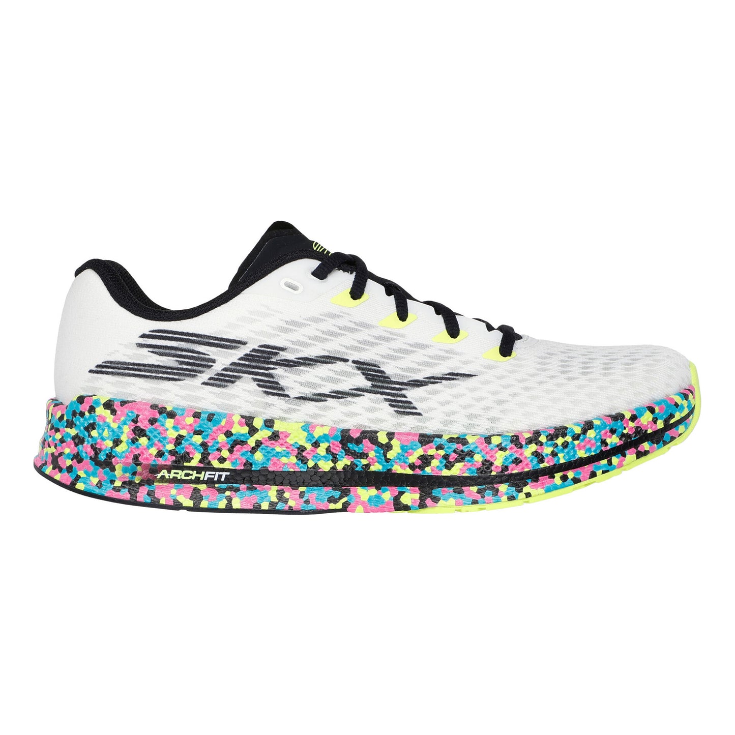 Skechers Go Run Razor 5 Neutral Running Shoe Women-White,Multicoloured