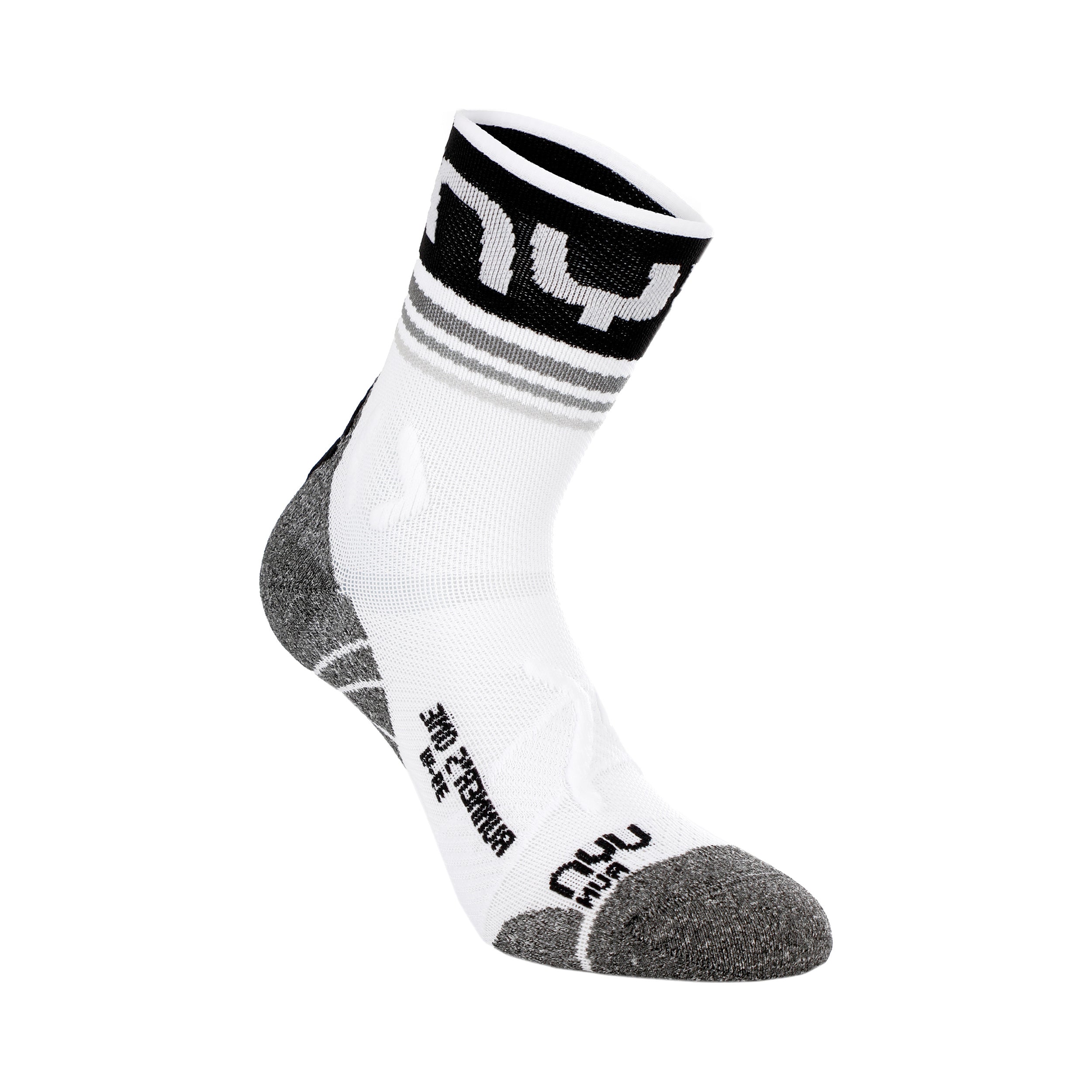 UYN Runner's One Short Running Socks Men-White,Black