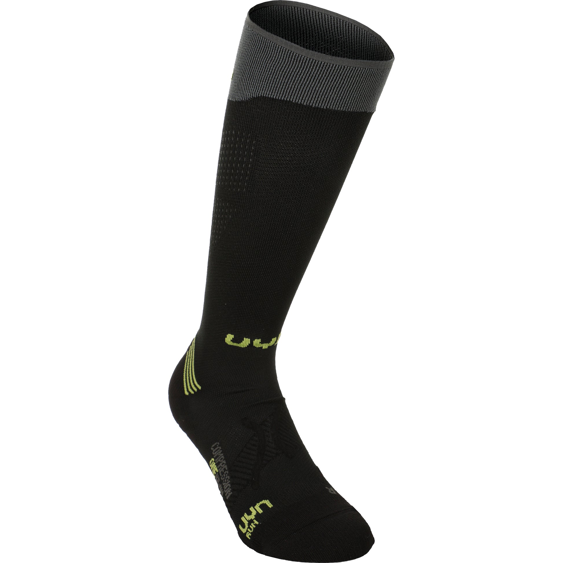 UYN Compression One Running Socks Men-Black,Grey
