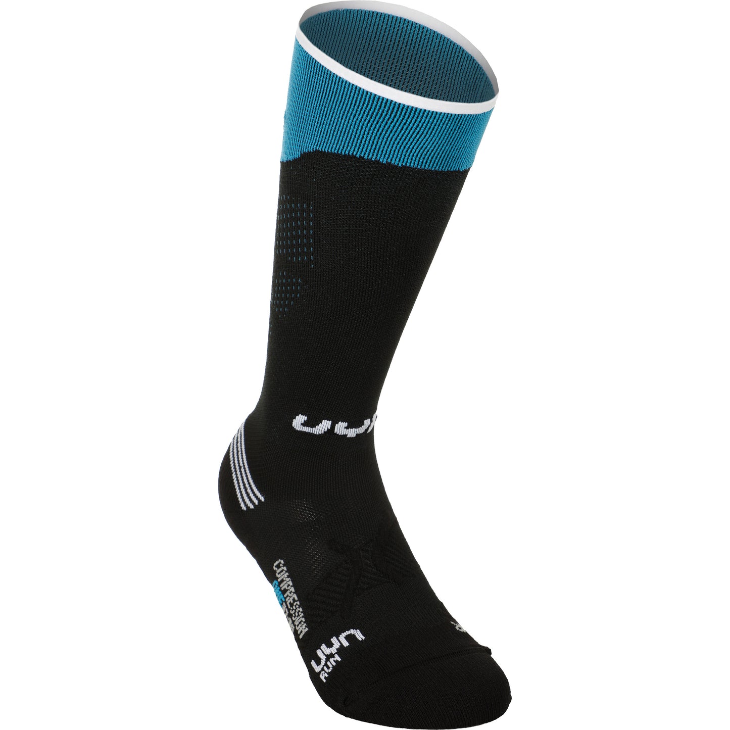 UYN Compression One Running Socks Women-Black,Turquoise