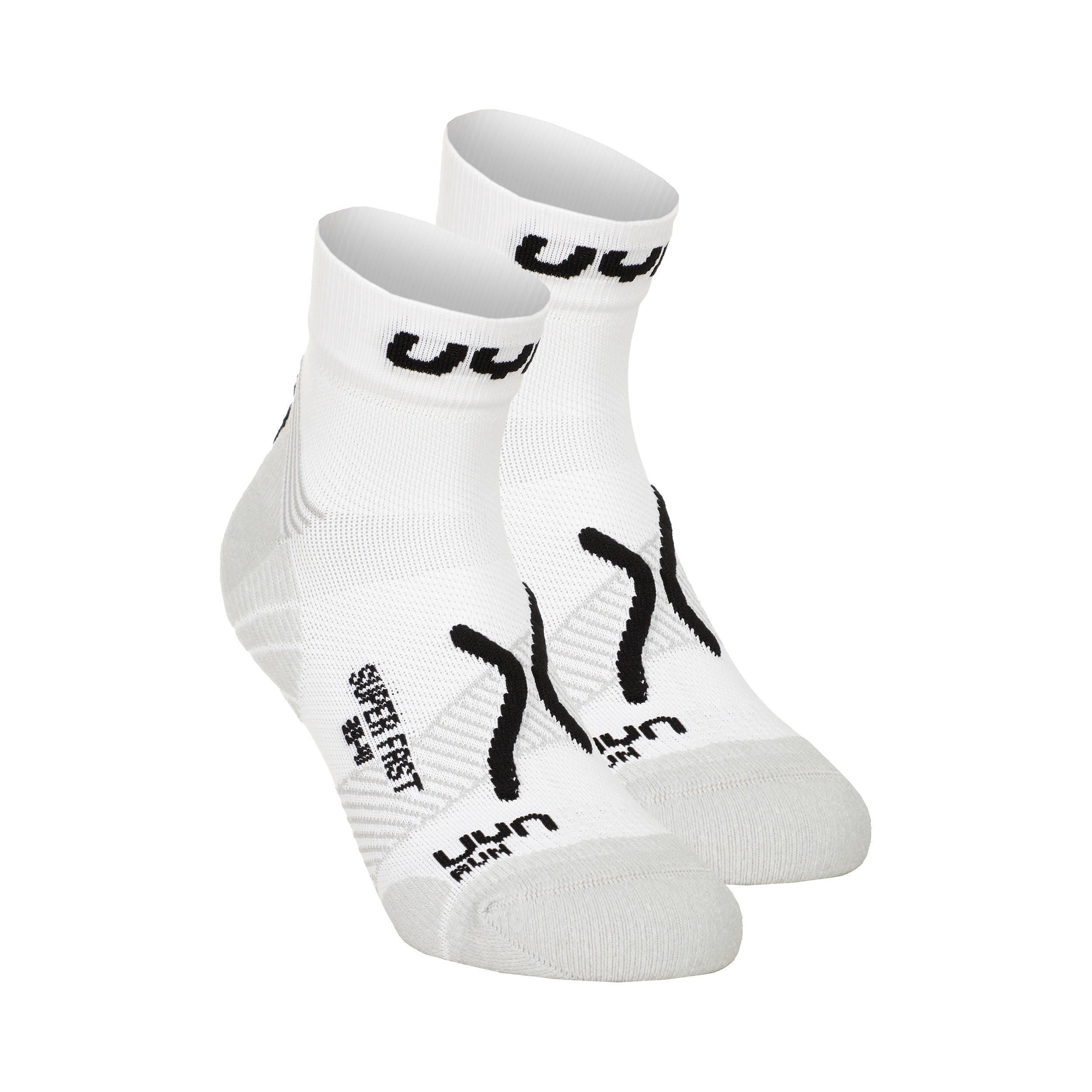 UYN Super Fast Running Socks 2 Pack Men-White,Black