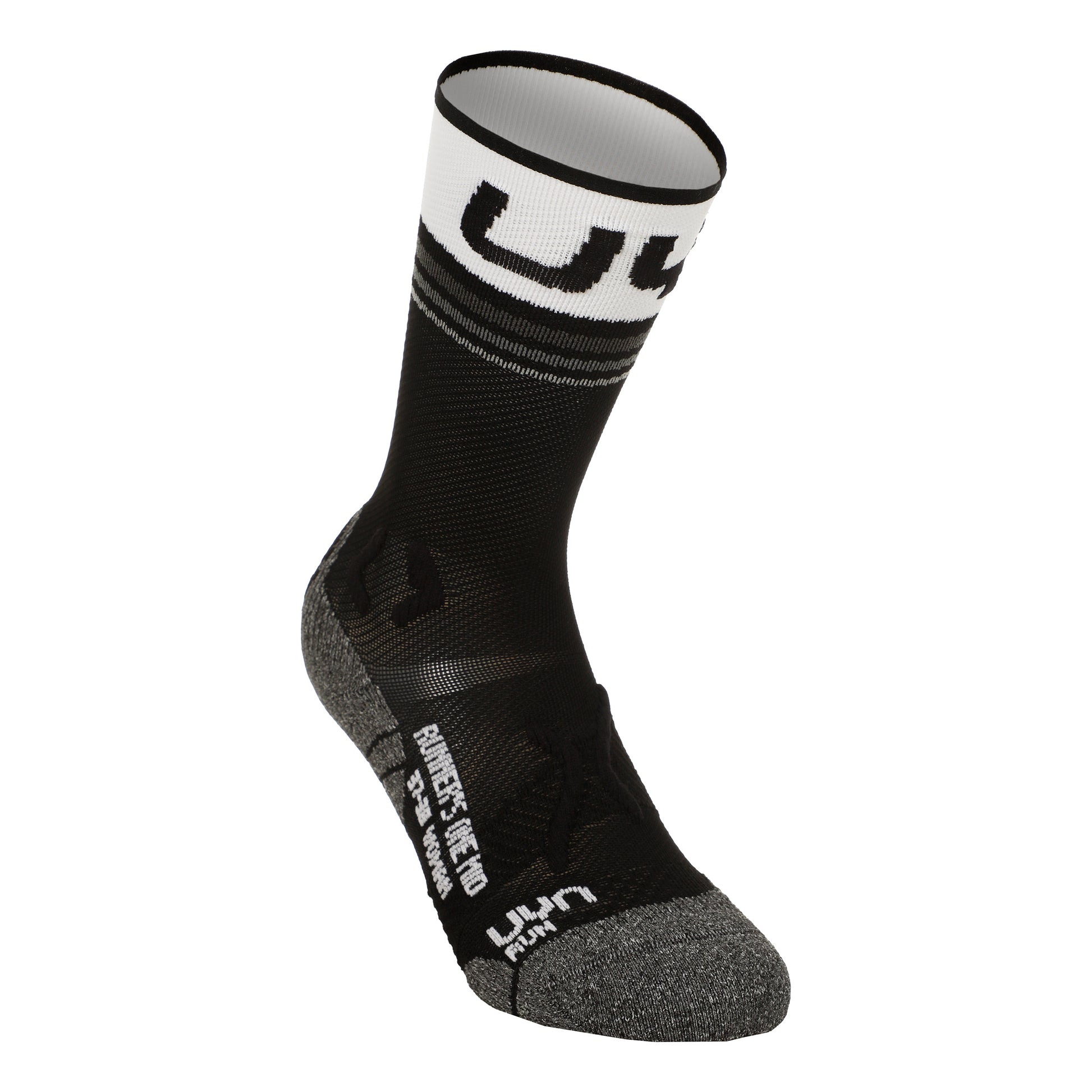 UYN Runner'S One Mid Running Socks Women-Black,White