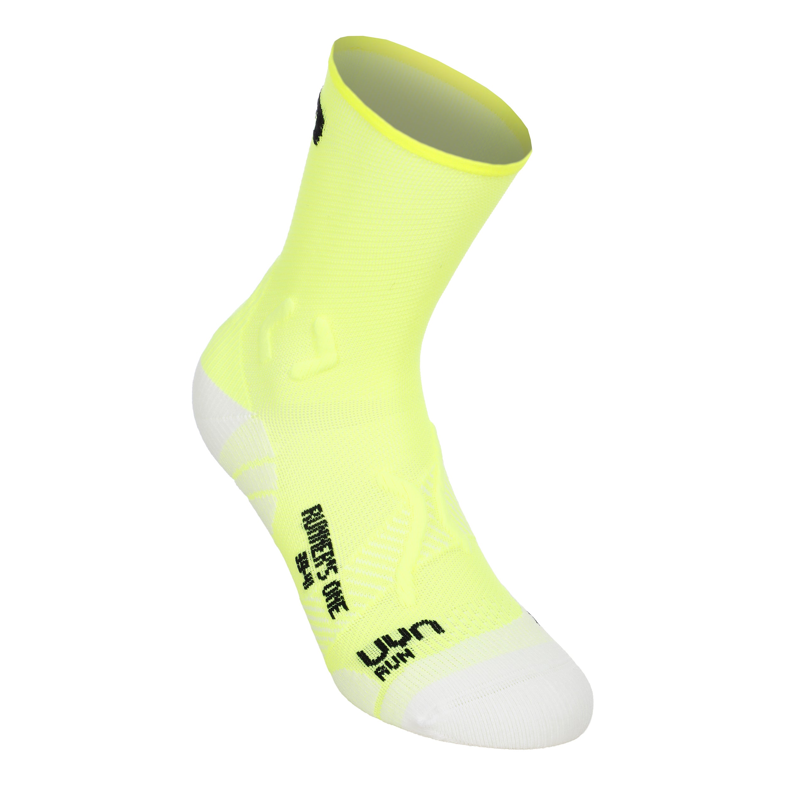 UYN Runner's One Short Running socks Men - yellow, white