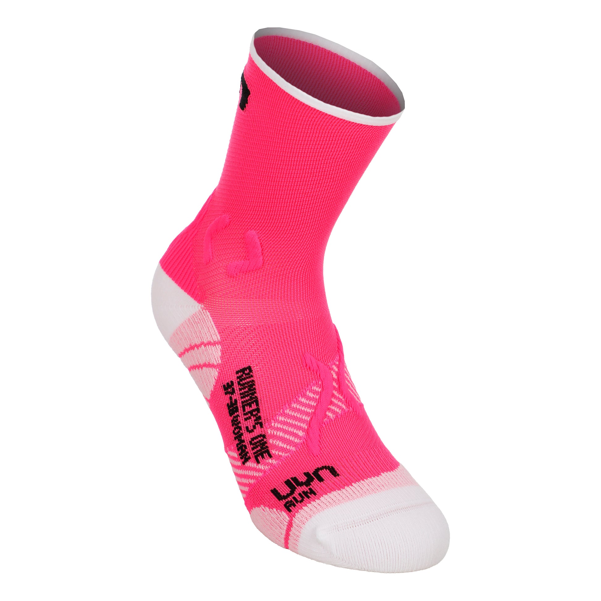UYN Runner's One Short Running socks Women - pink, white