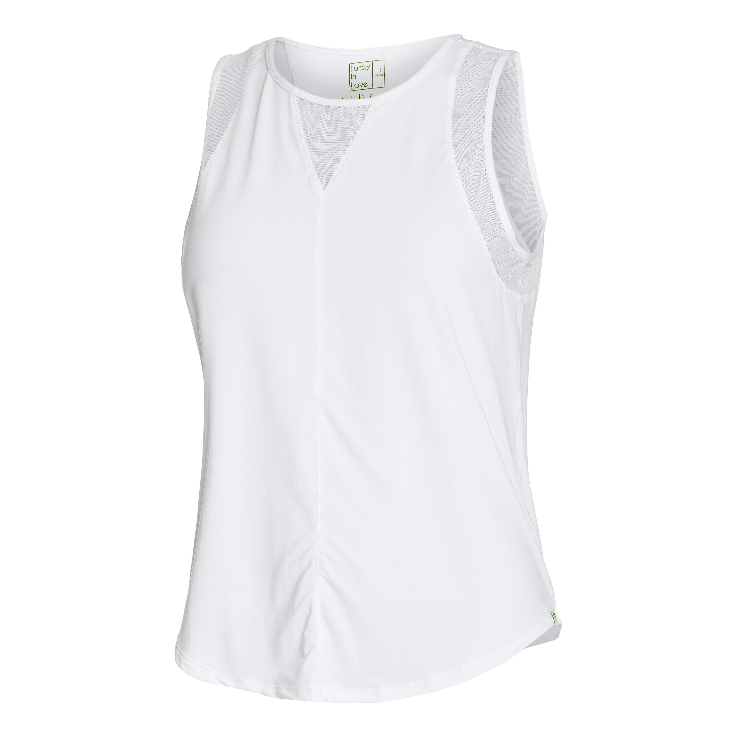 Lucky in Love Chill Out Tank Top Women-White