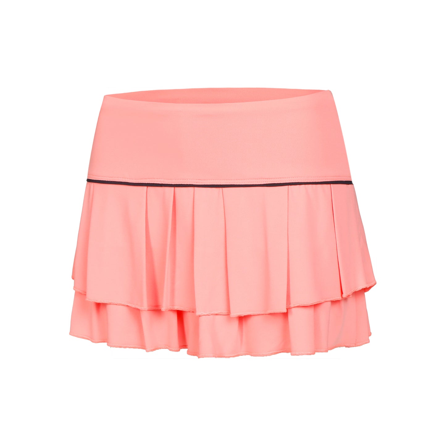 Lucky in Love Pleat Tier With Piping Skirt Women-Apricot,Black