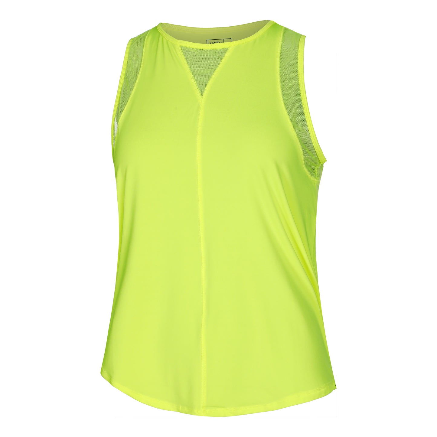 Lucky in Love Chill Out Tank Top Women - neon yellow
