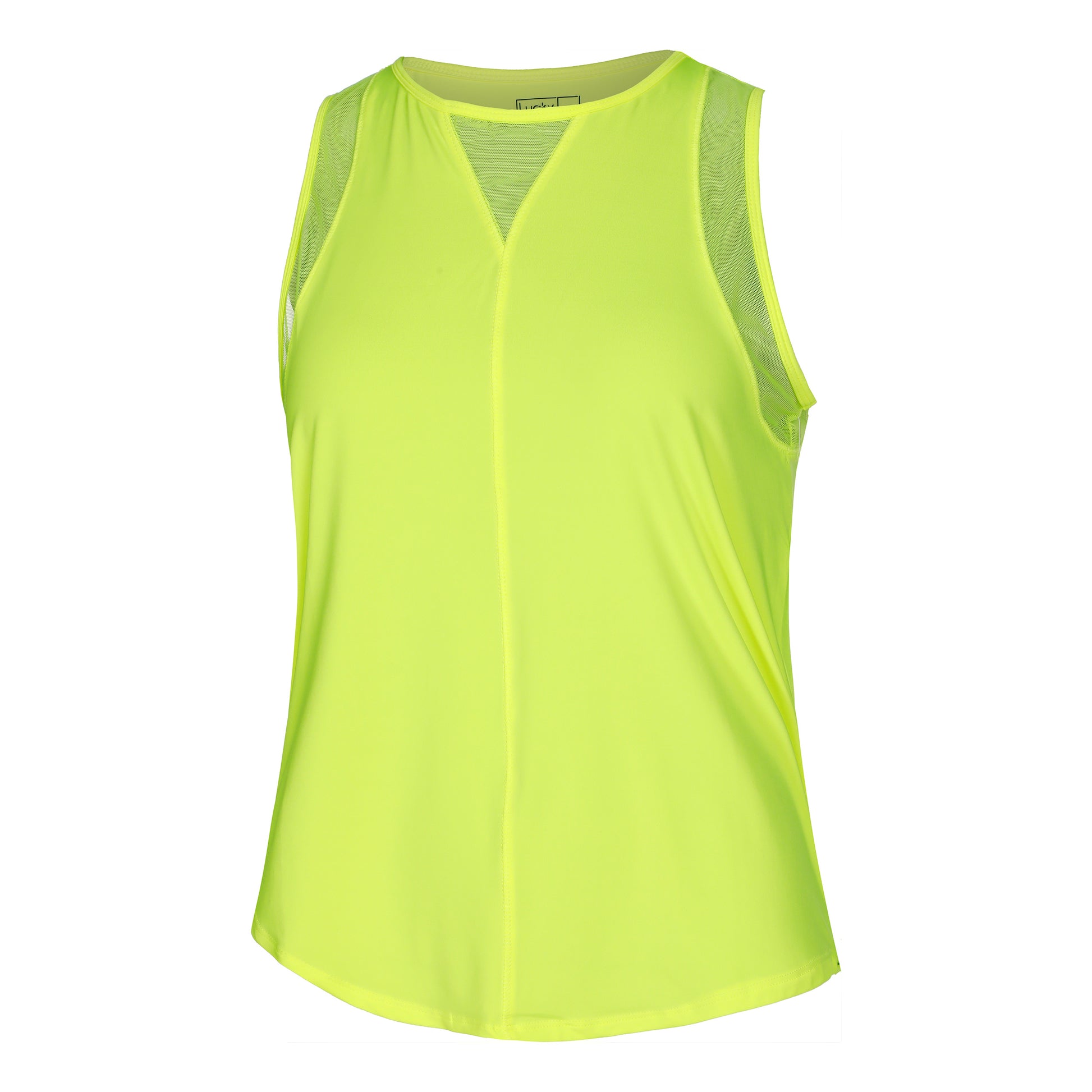 Lucky in Love Chill Out Tank Top Women - neon yellow