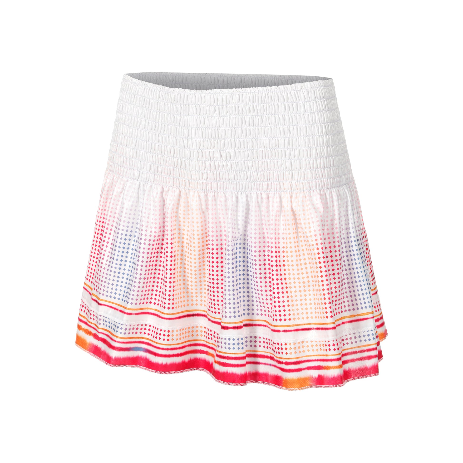 Lucky in Love Long Classic Stripe Skirt Women-White,Pink