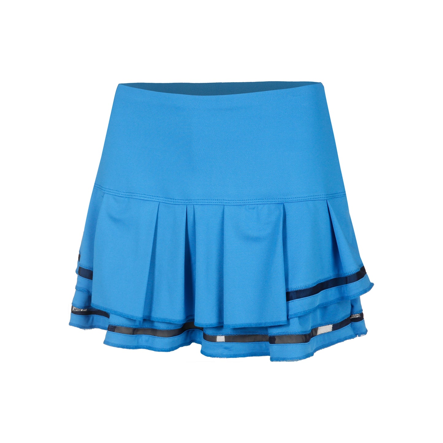 Lucky in Love Long Pleat Tier Skirt Women-Blue,Black