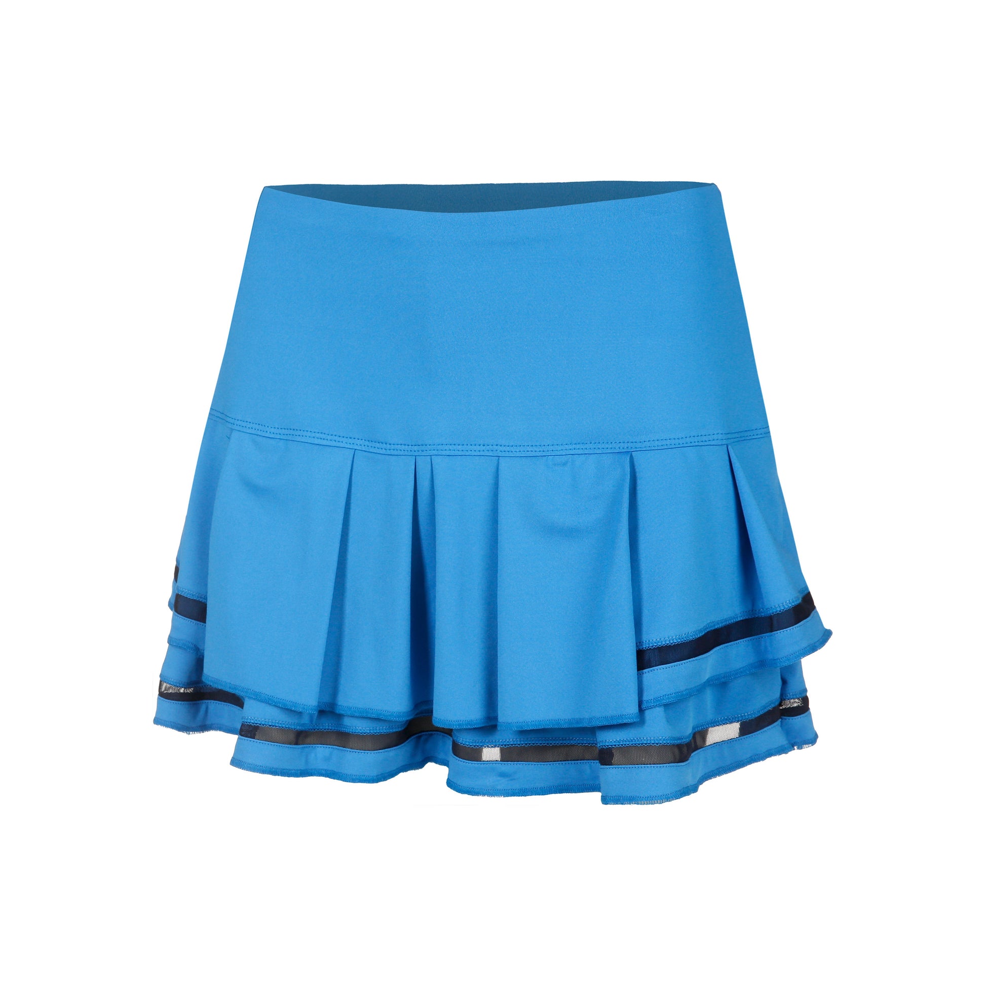 Lucky in Love Long Pleat Tier Skirt Women-Blue,Black