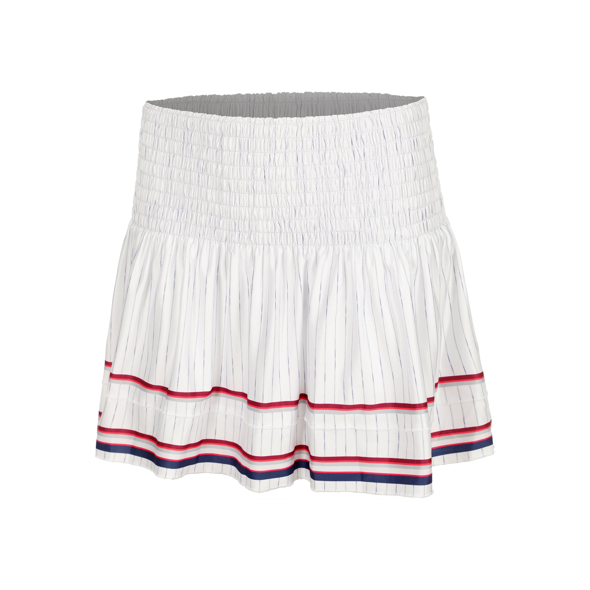 Lucky in Love Can't Find Me Love Long Hide Out Smocked Rock Damen - weiß, rot
