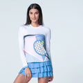Linen Intuition Long Sleeve Women-White,Multicoloured