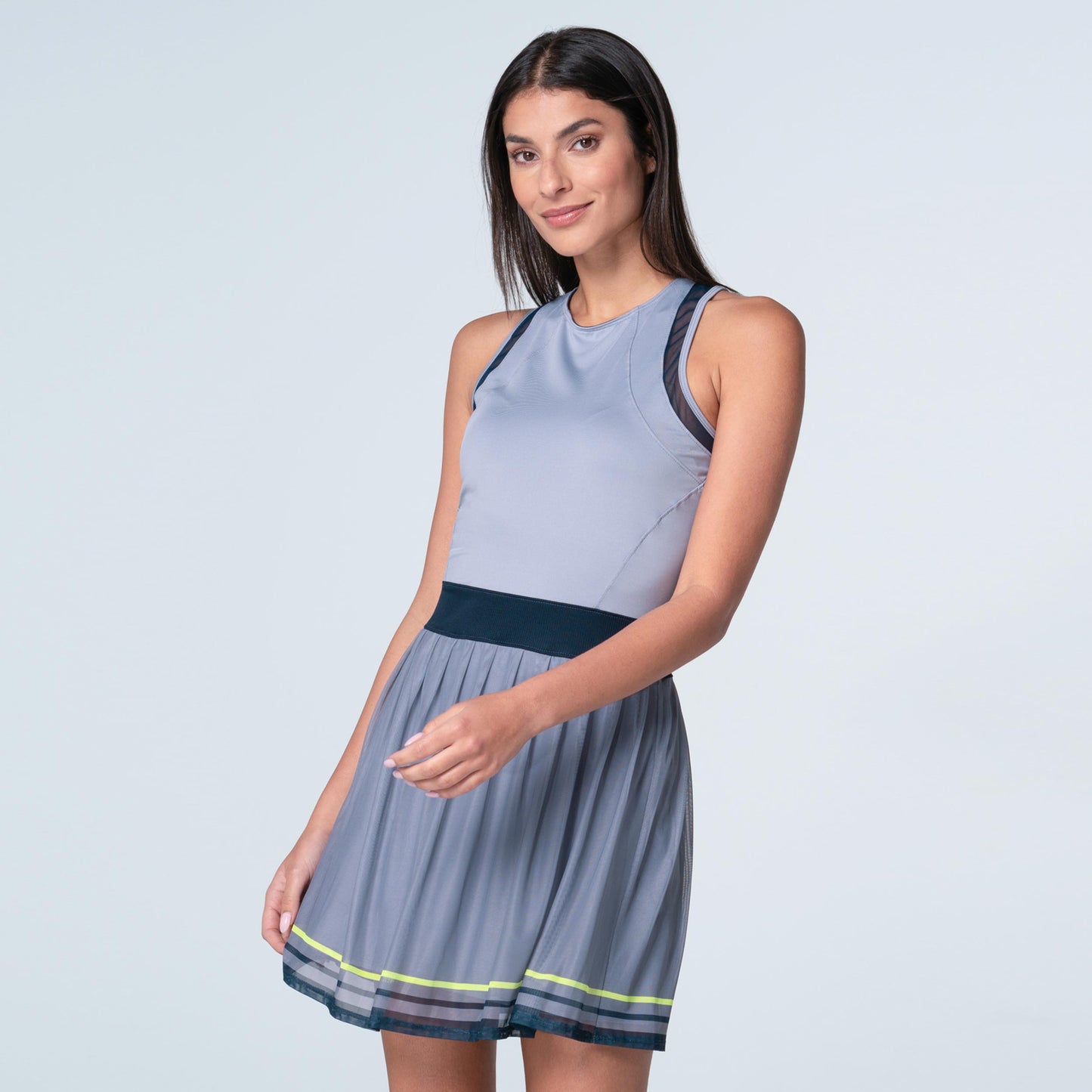 Lucky in Love Kinetic Energy Kleid Damen-Flieder,Dunkelblau