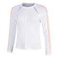Sunset Spin Long Sleeve Women-White,Orange