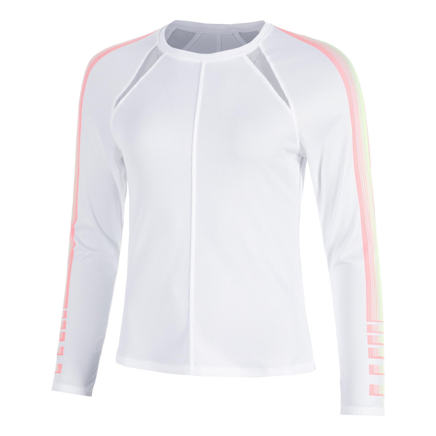 Lucky in Love Sunset Spin Long Sleeve Women-White,Orange