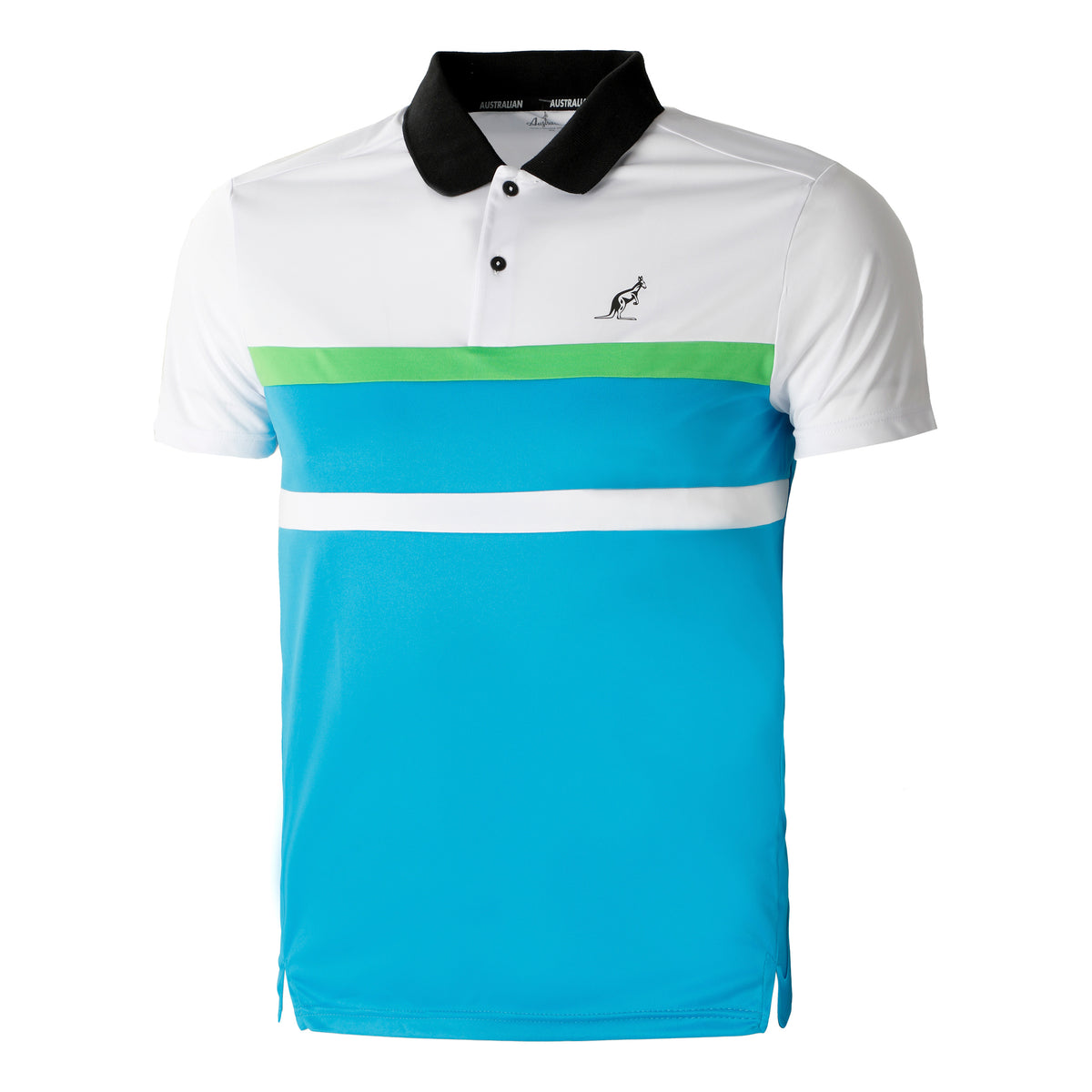 Australian Ace con Inserti in Contrasto Polo Men - turquoise, white