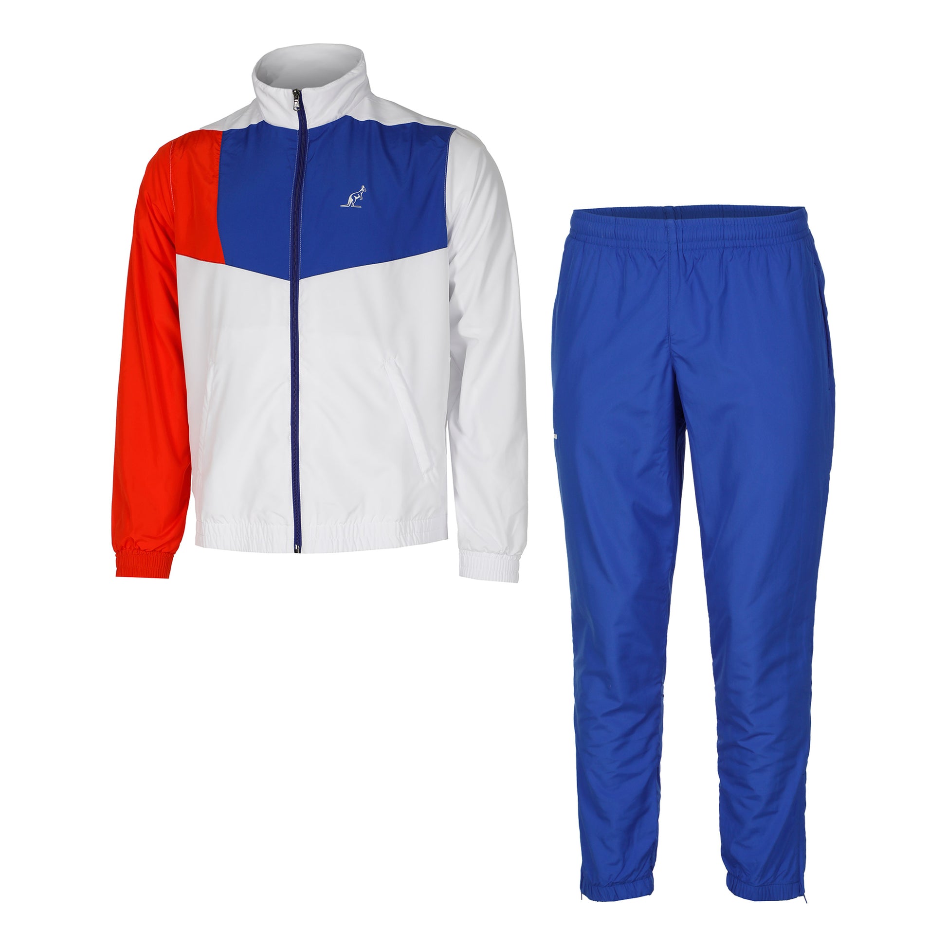 Australian Smash Color Block Tracksuit Men - white,