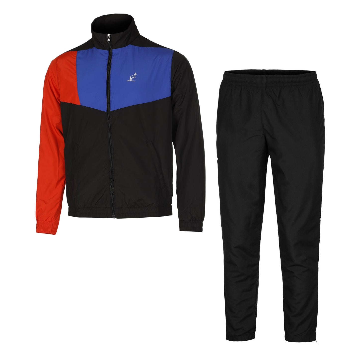 Australian Smash Color Block Tracksuit Men - black,
