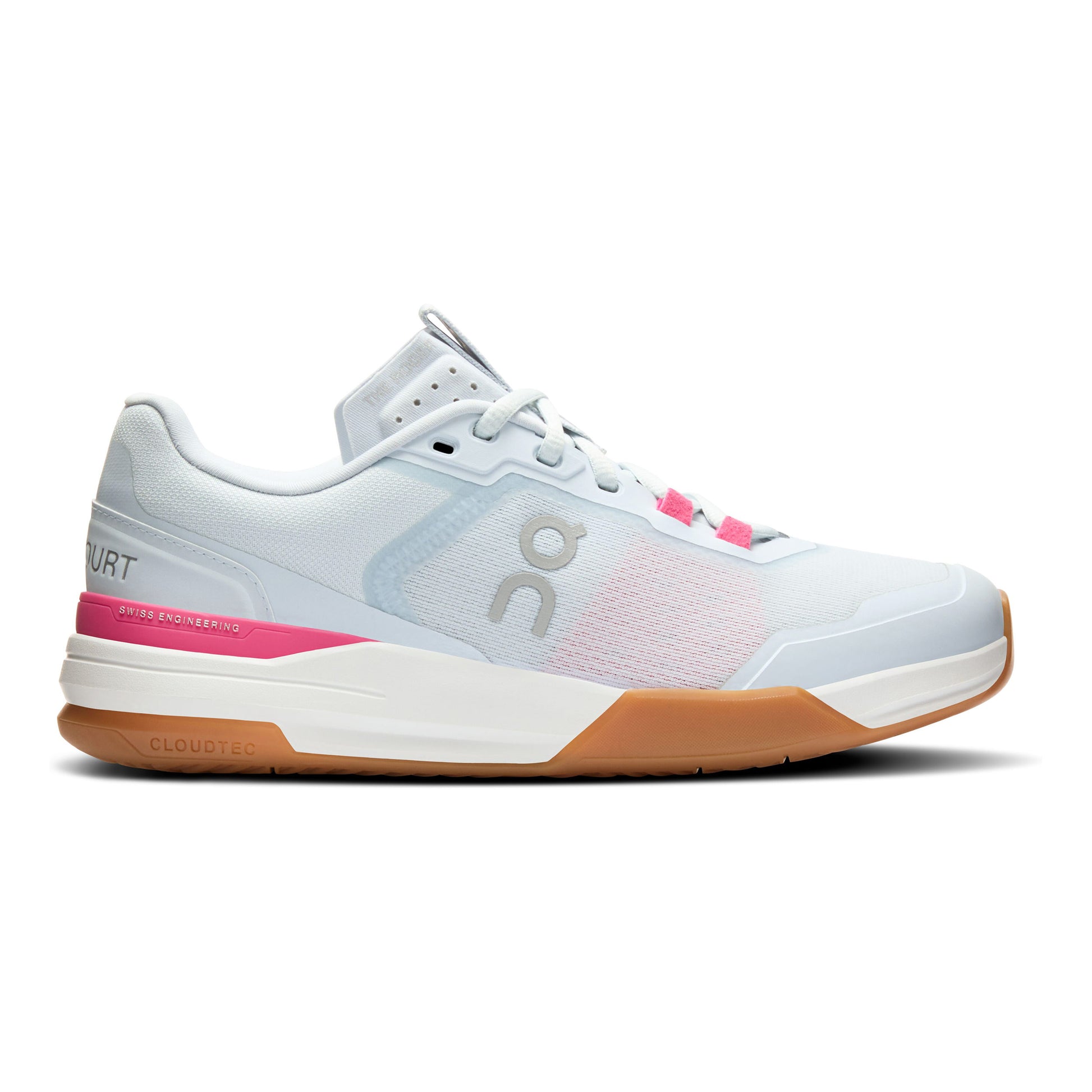 On THE ROGER ADV Pro All court shoe Women - light blue, pink