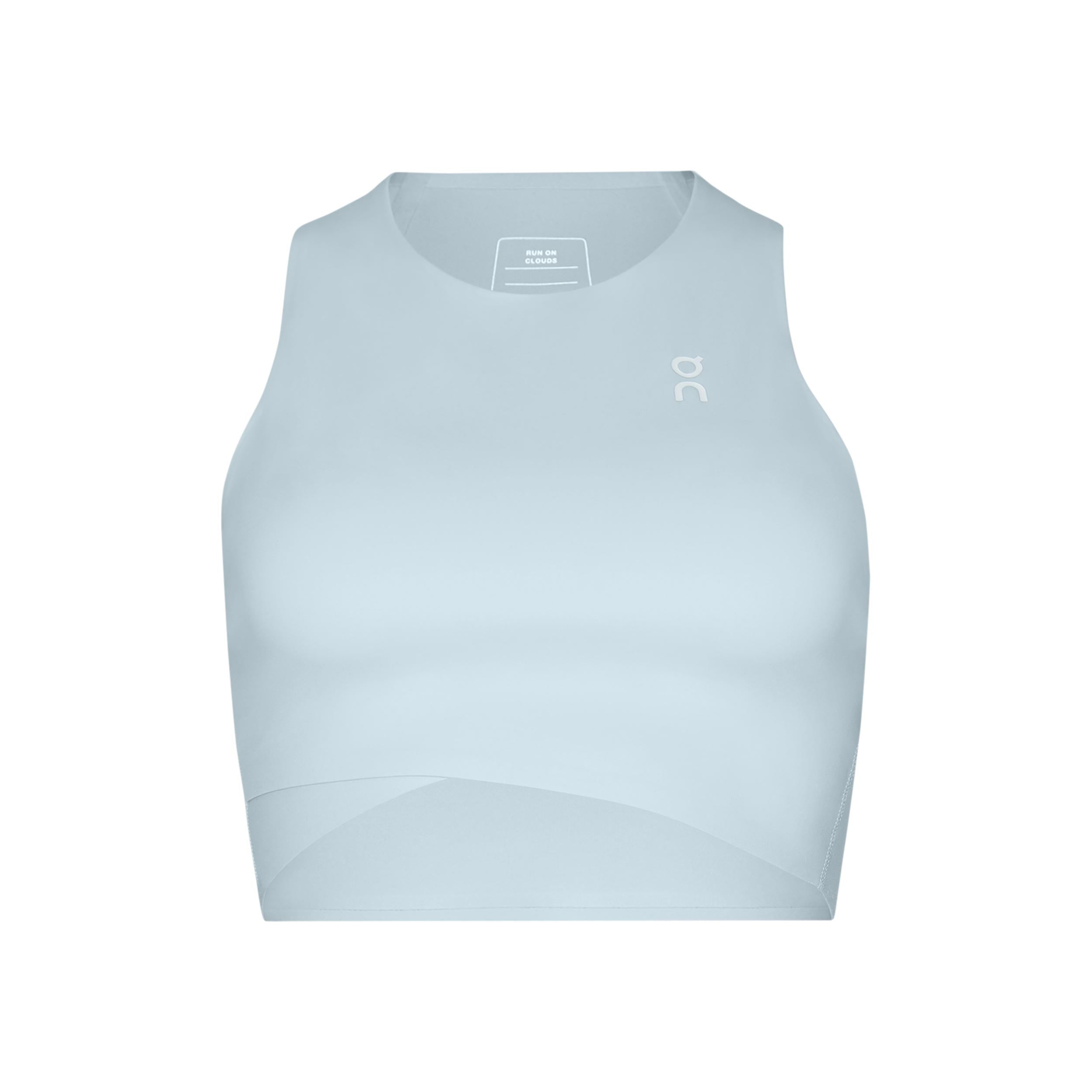 On Court Crop Tank Top Women-Blue Grey