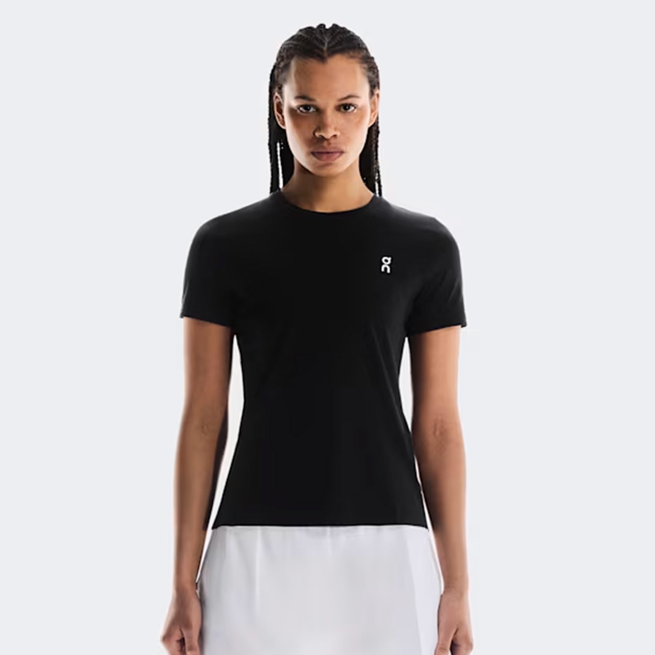 On Court T-Shirt Damen - schwarz, mehrfarbig