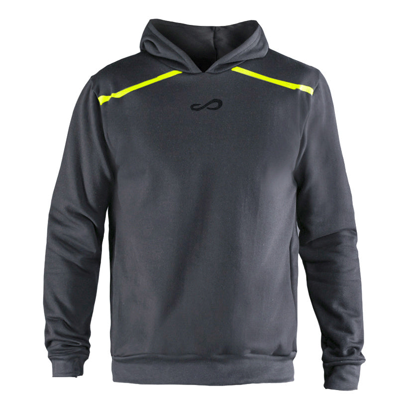 Endless Rush Hoody Men - dark grey, neon yellow